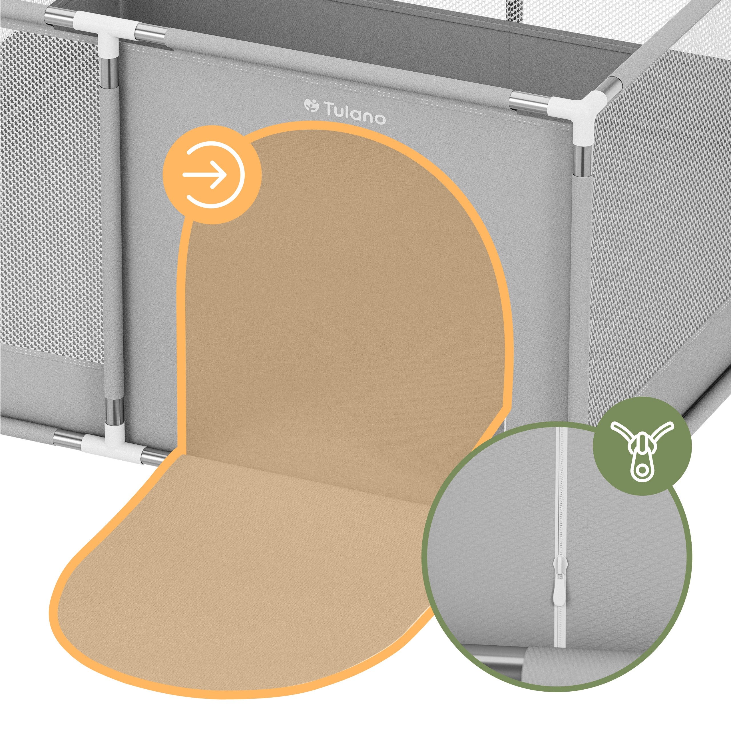 Kojec dziecięcy TULANO Cozy 20 - 130 cm