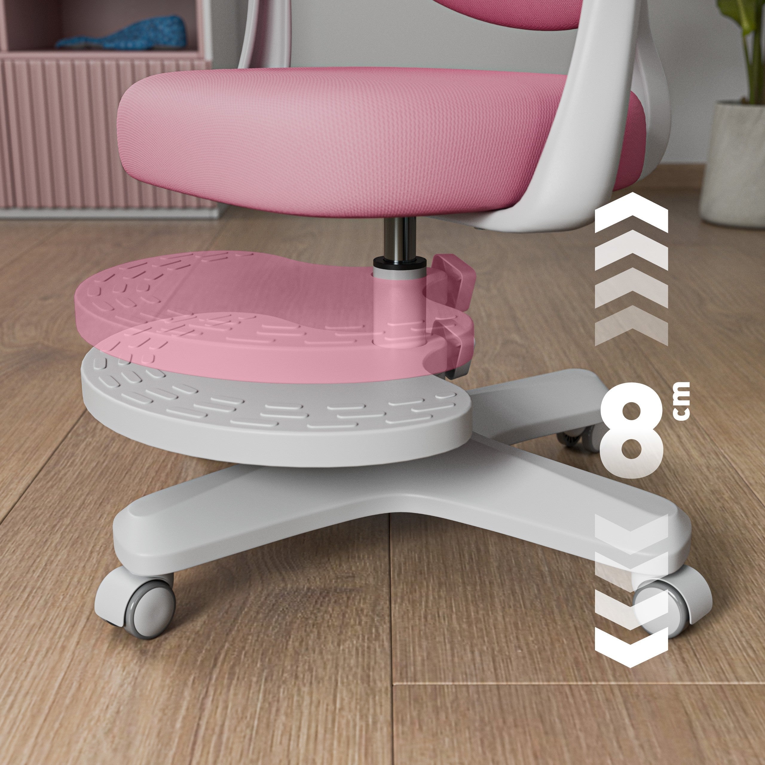 OUTLET Ergonomiczny fotel dla dzieci Mark Adler Junior 4.6 Pink