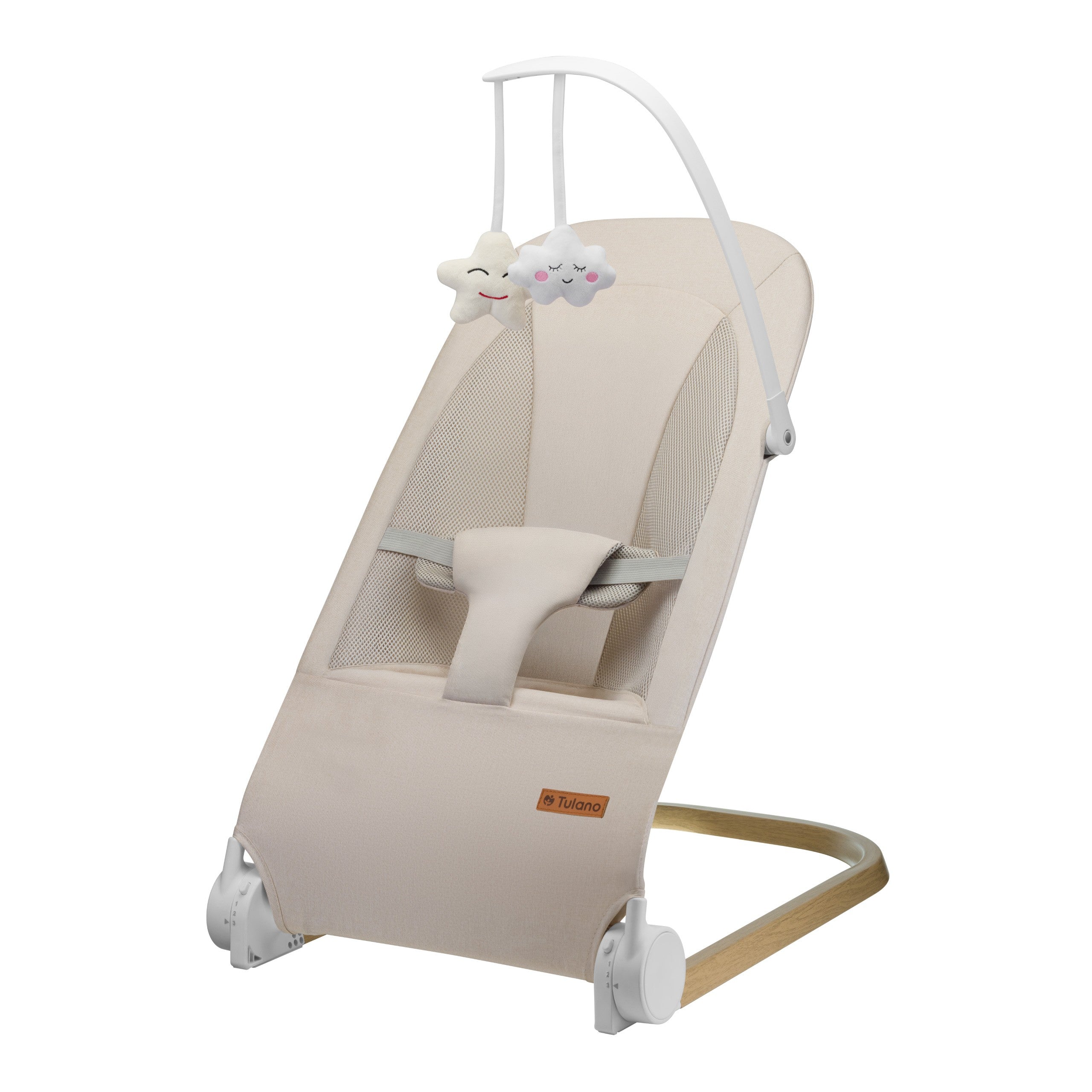 OUTLET Leżaczek bujaczek beżowy Tulano Moon 50 Beige