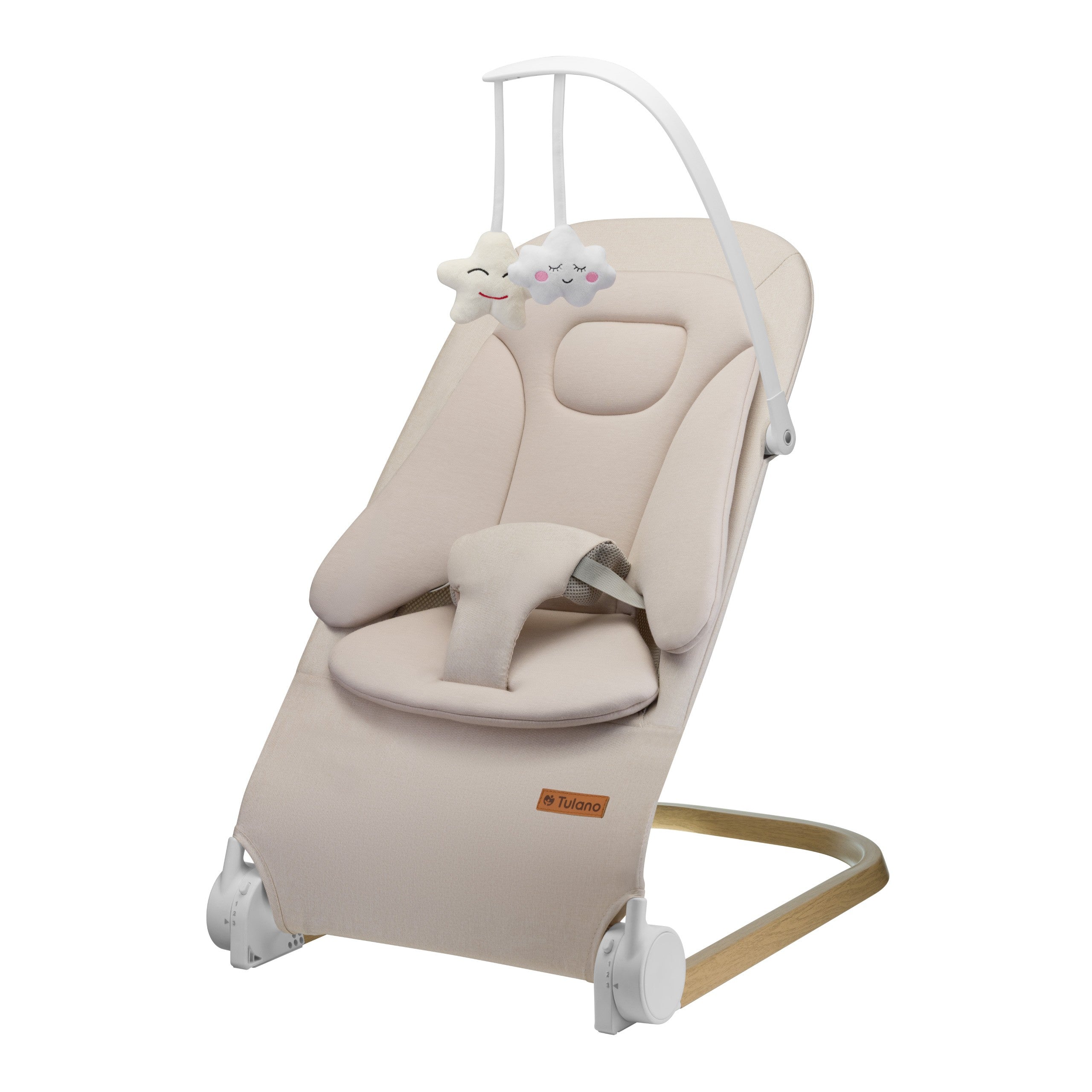 OUTLET Leżaczek bujaczek beżowy Tulano Moon 50 Beige