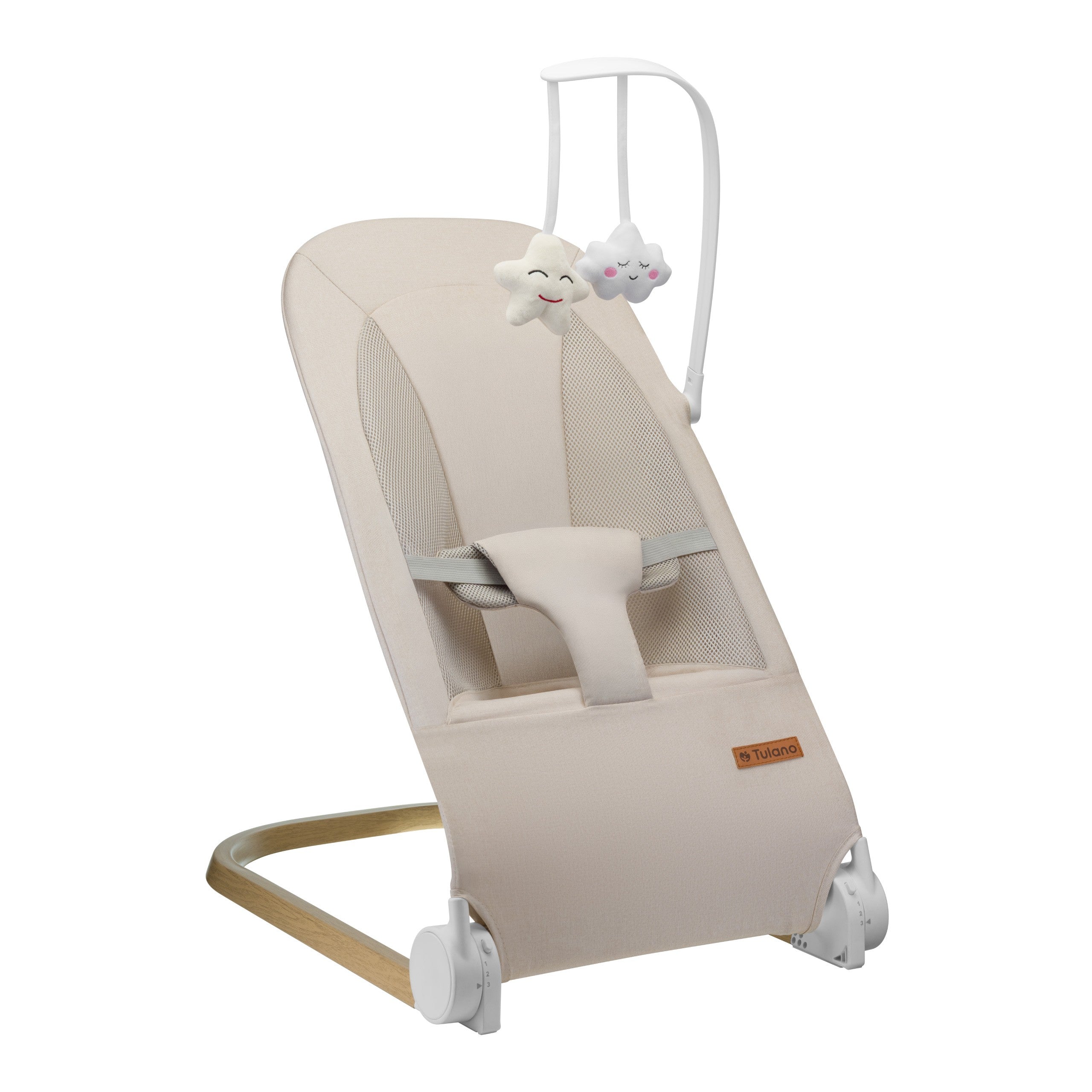 OUTLET Leżaczek bujaczek beżowy Tulano Moon 50 Beige