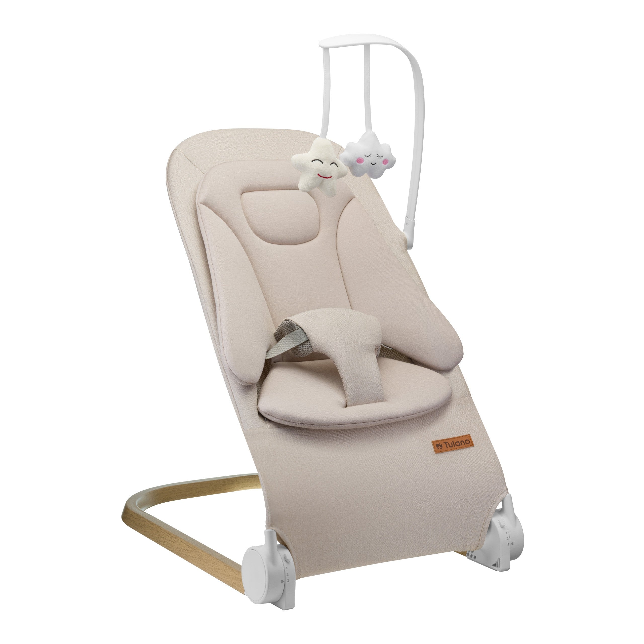OUTLET Leżaczek bujaczek beżowy Tulano Moon 50 Beige