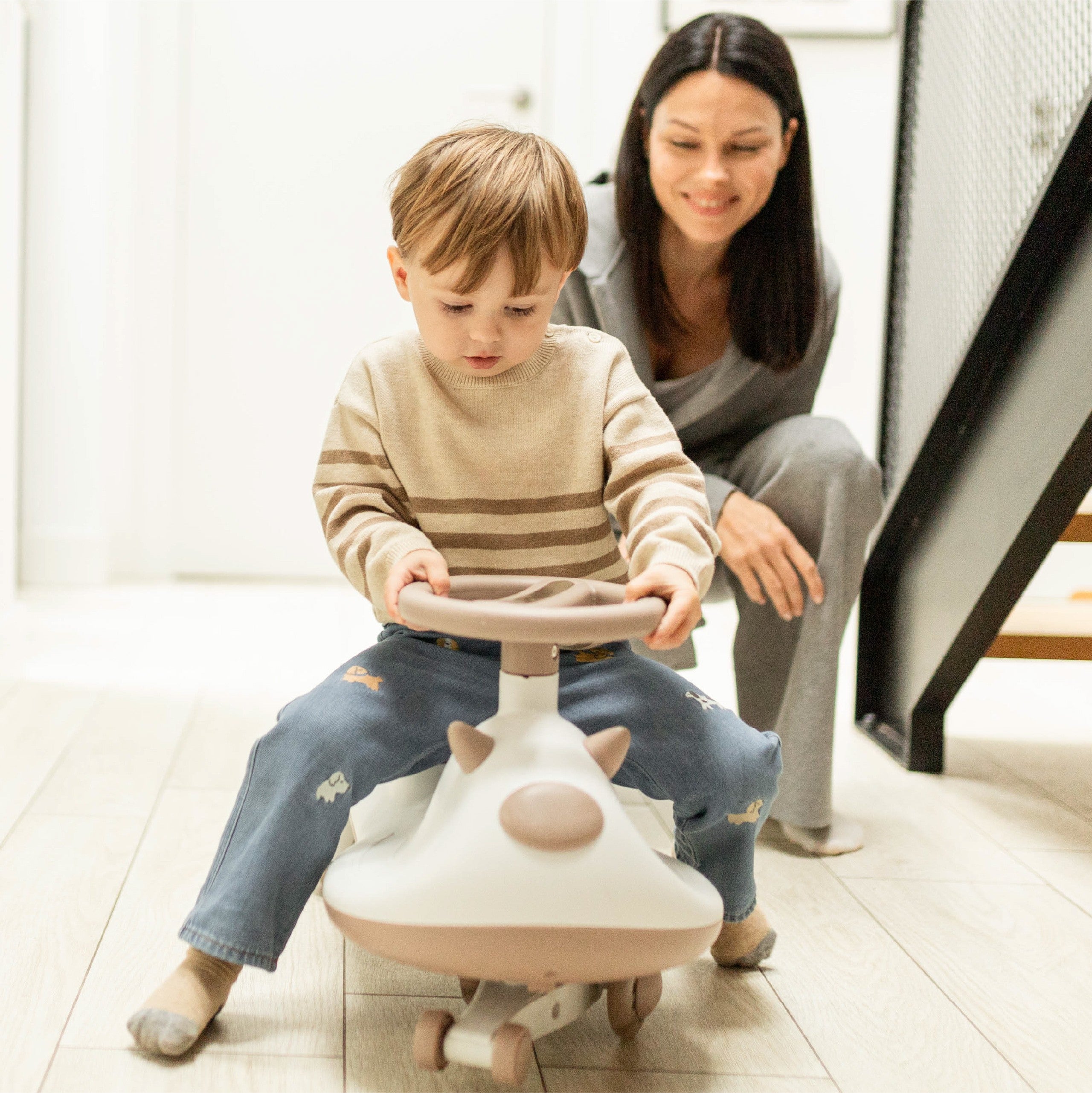 Jeździk dla dzieci grawitacyjny LED Tulano Focus 45 Grey