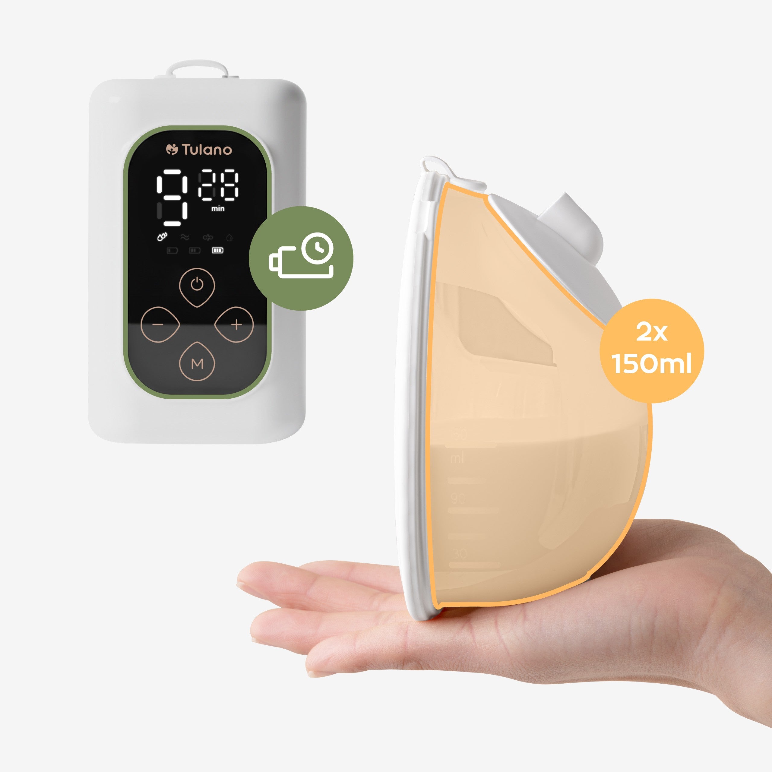 Podwójny laktator elektryczny Tulano Olly 45