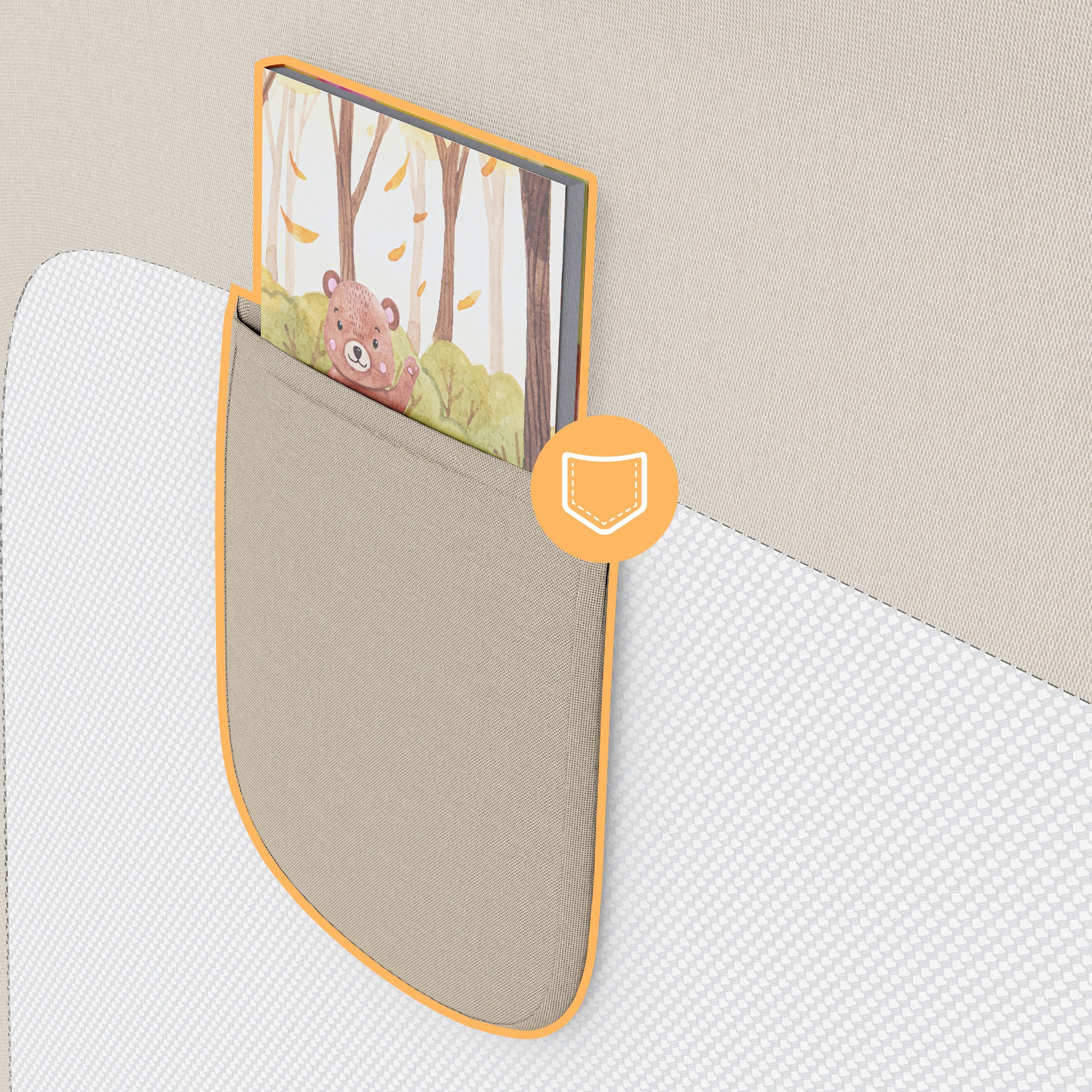 Barierka ochronna na łóżko 180cm Tulano Cover 48 Beige