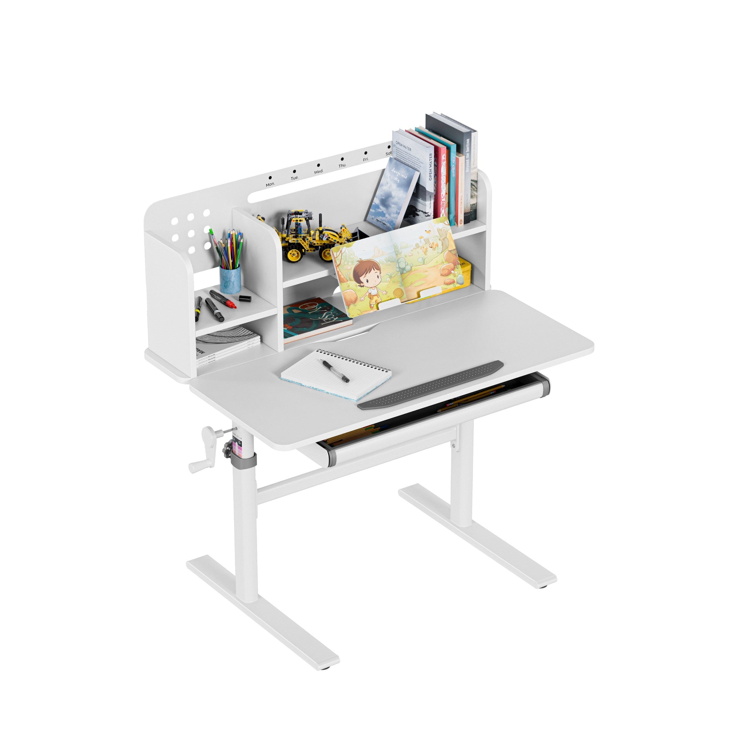 OUTLET Ergonomiczne biurko dla dziecka Mark Adler Study 5.0 Grey