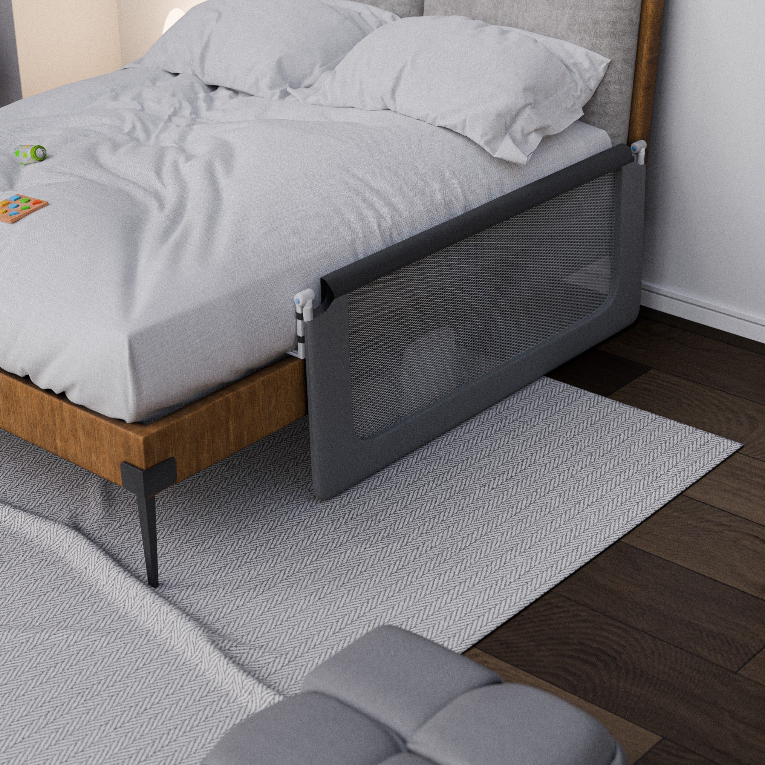 Barierka ochronna do łóżka 150cm Tulano Cover 25 Grey