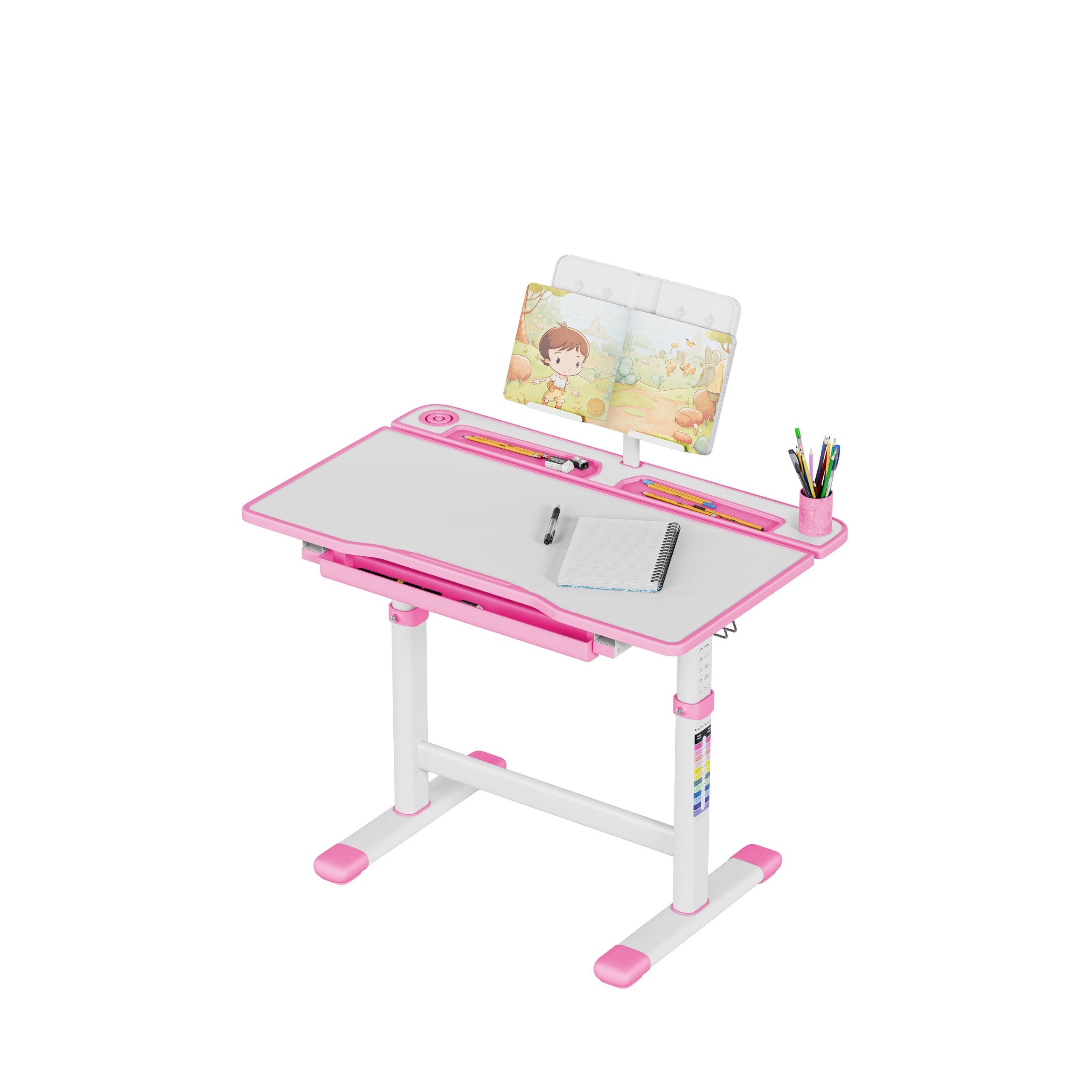 OUTLET Ergonomiczne biurko dla dziecka Mark Adler Study 3.0 Pink 66 cm