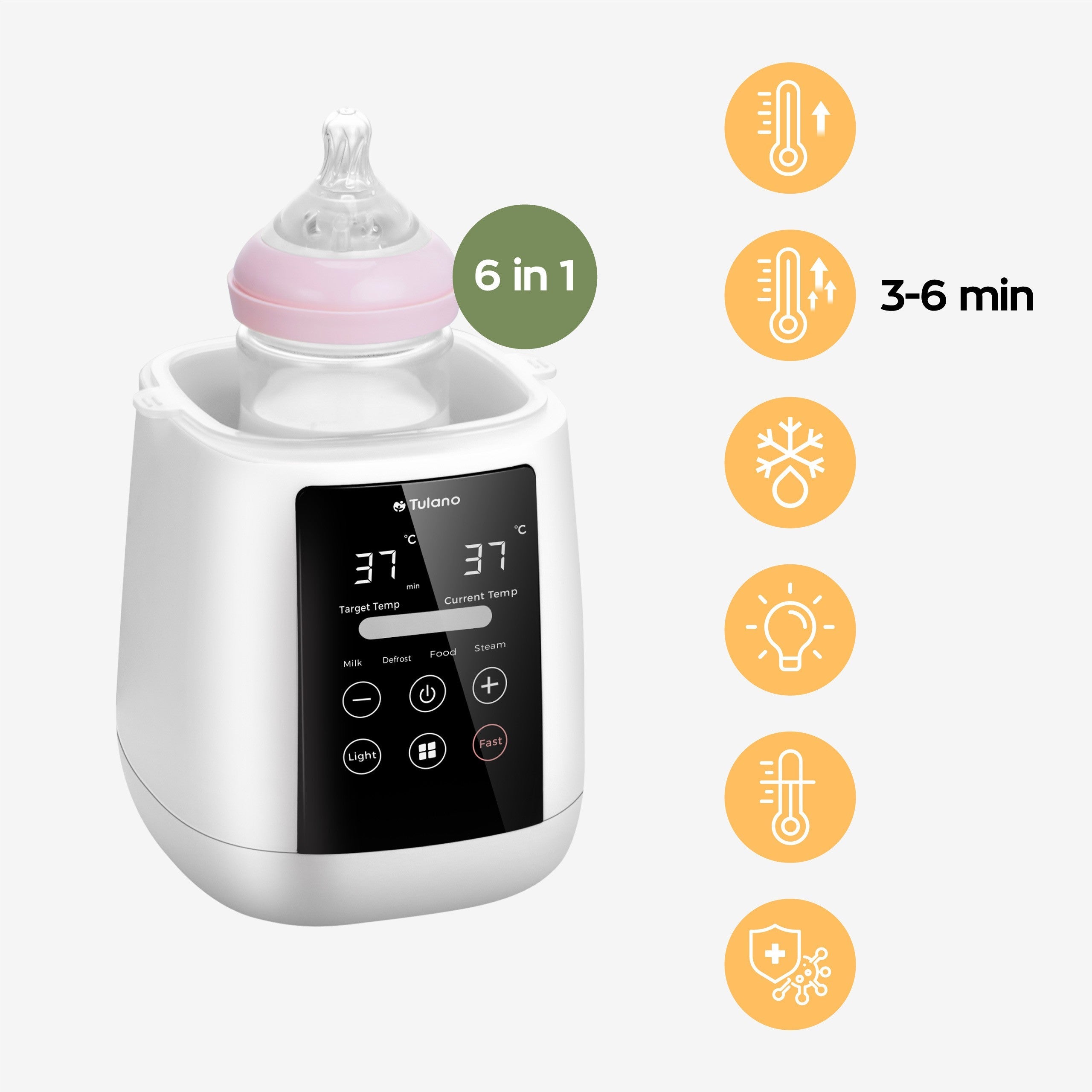 OUTLET Podgrzewacz i sterylizator do butelek Tulano Ellie 35