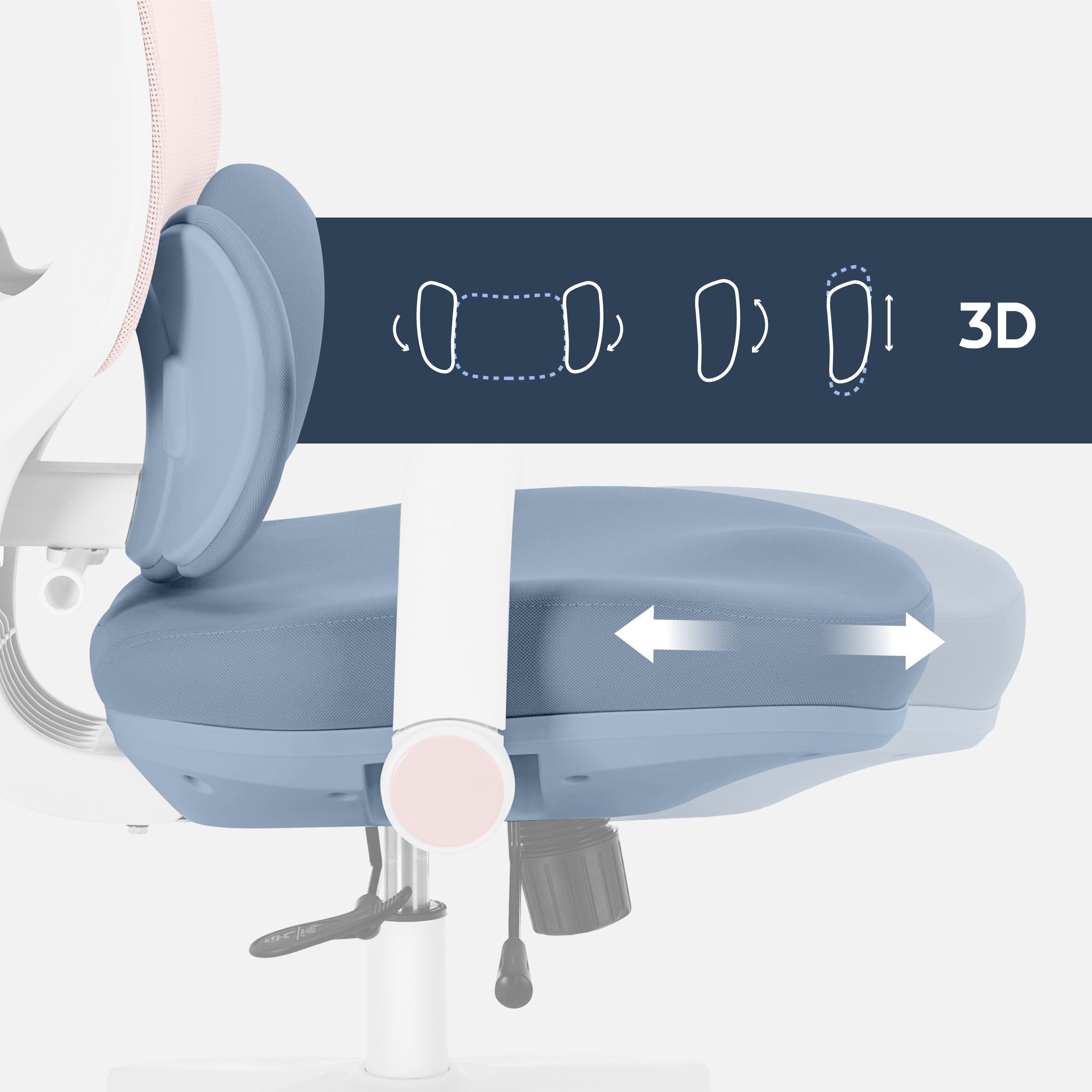 Ergonomiczny fotel dla dzieci Mark Adler Junior 6.3 Pink