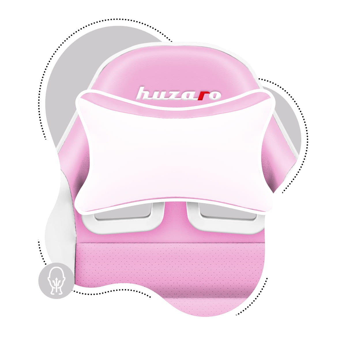 OUTLET Fotel Gamingowy dla dziecka HUZARO RANGER 6.0 Pink