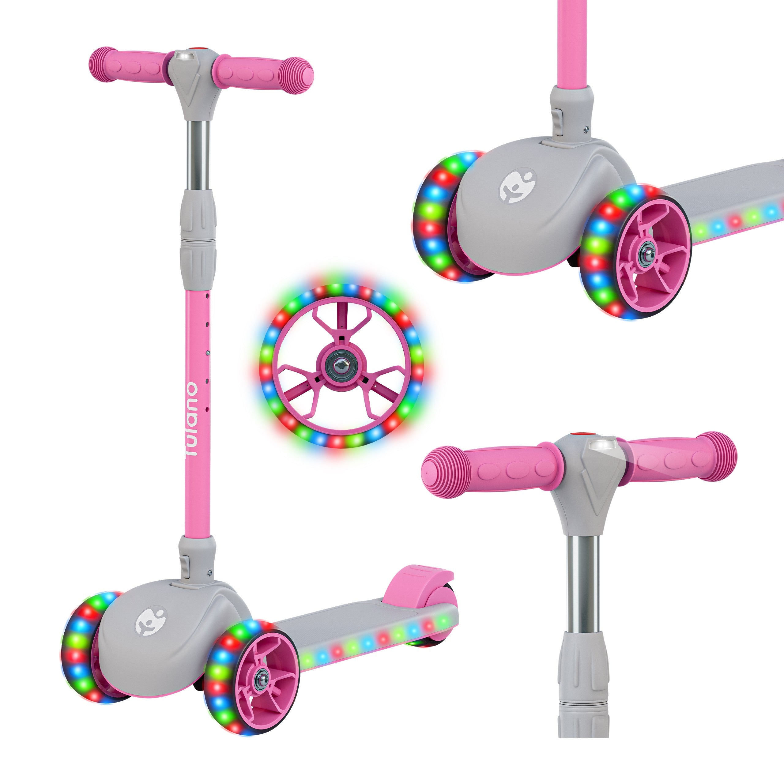 Hulajnoga balansowa dla dzieci LED Rookie 15 Pink