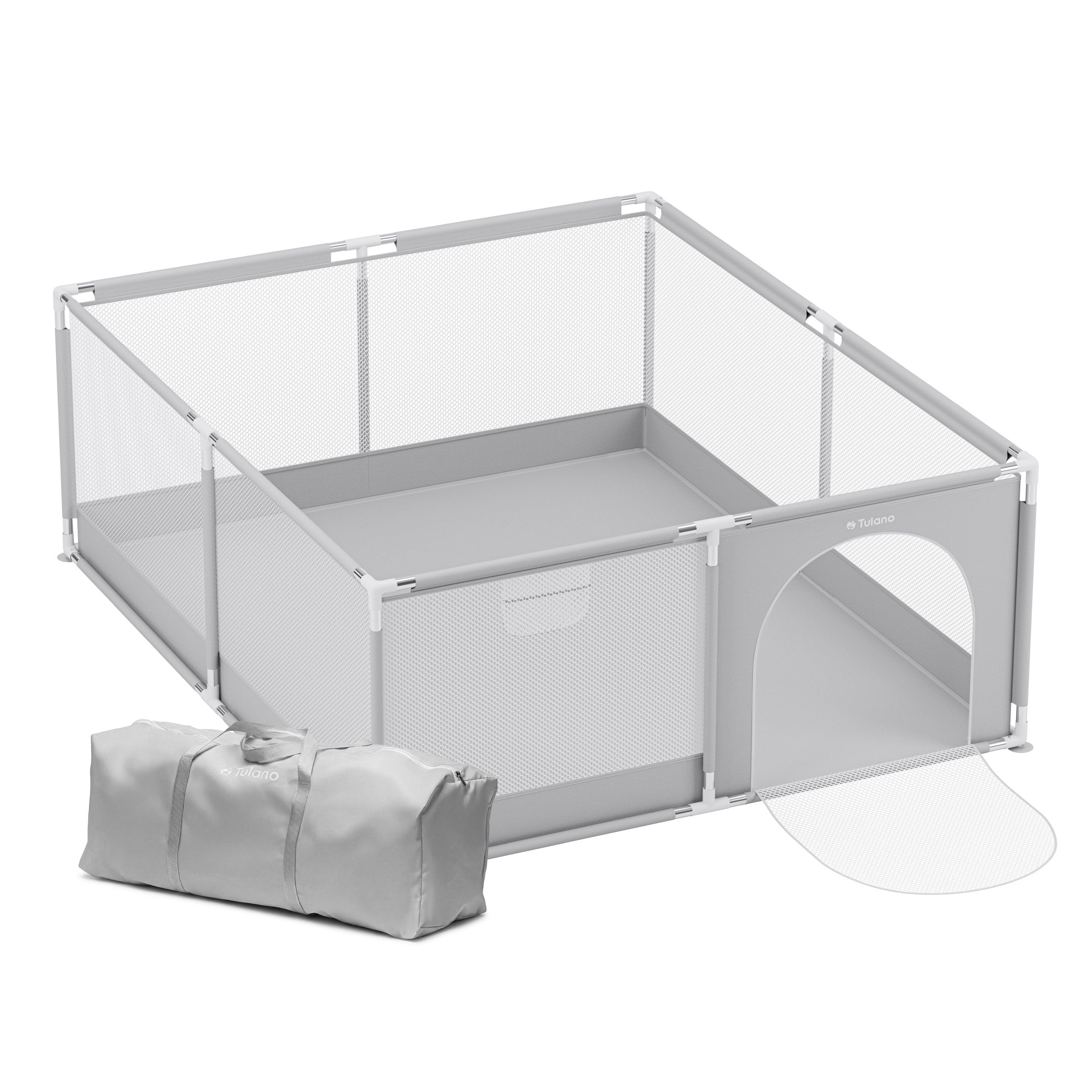 Kojec dziecięcy TULANO Cozy 25 Grey - 150 cm