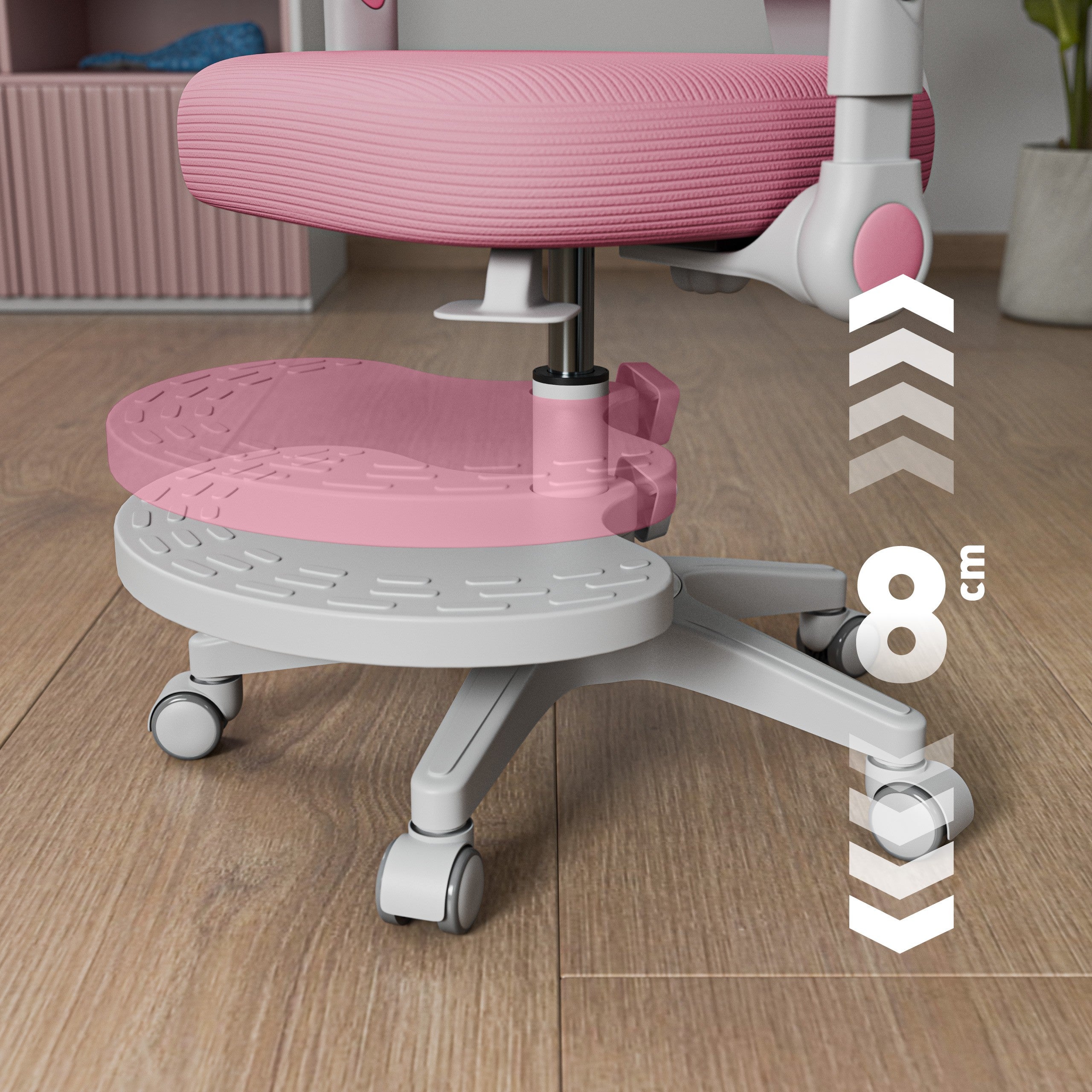 Fotel regulowany dla dziecka Mark Adler Junior 5.0 Pink