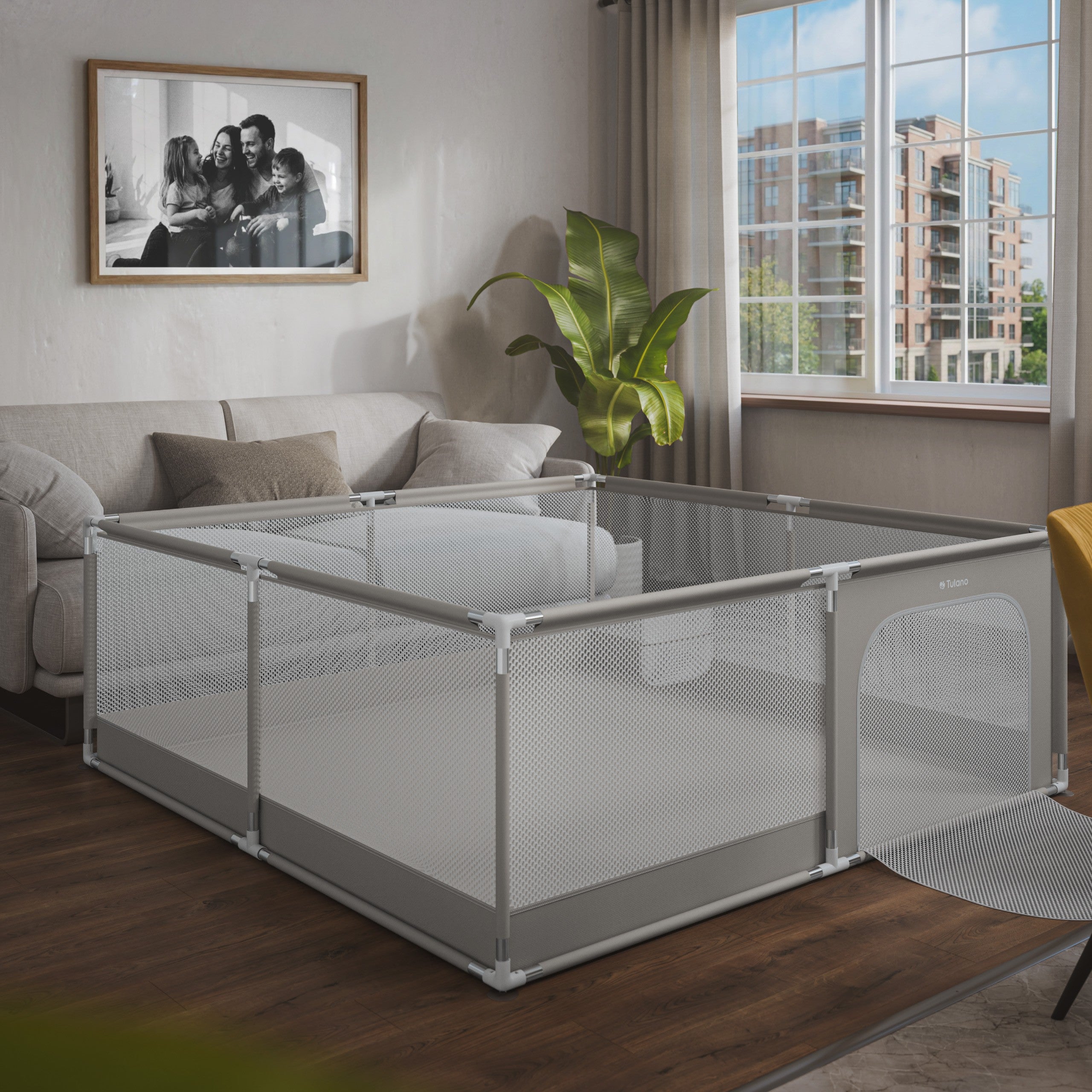 OUTLET Kojec dziecięcy Tulano Cozy 28 Grey - 200 cm