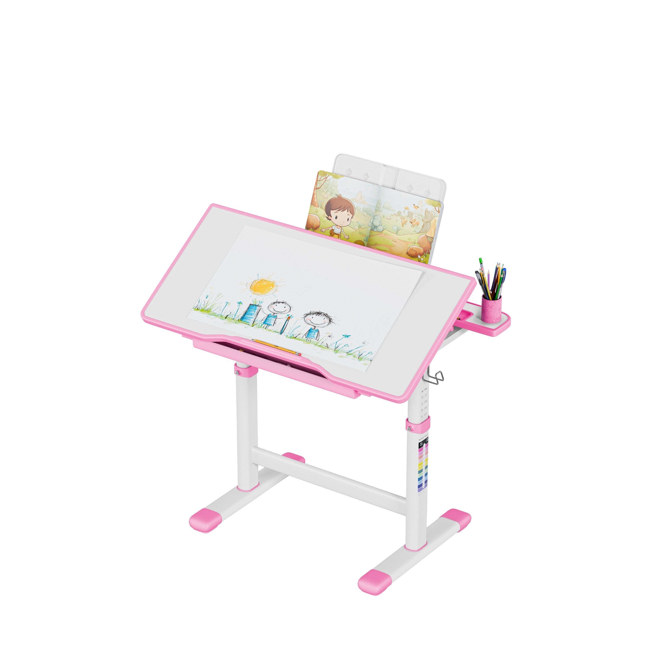 OUTLET Ergonomiczne biurko dla dziecka Mark Adler Study 3.0 Pink 66 cm