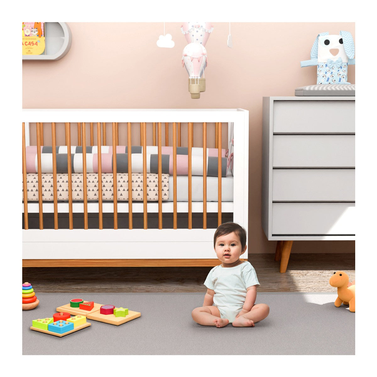 OUTLET Mata dywanowa Gioco 80 Light Grey