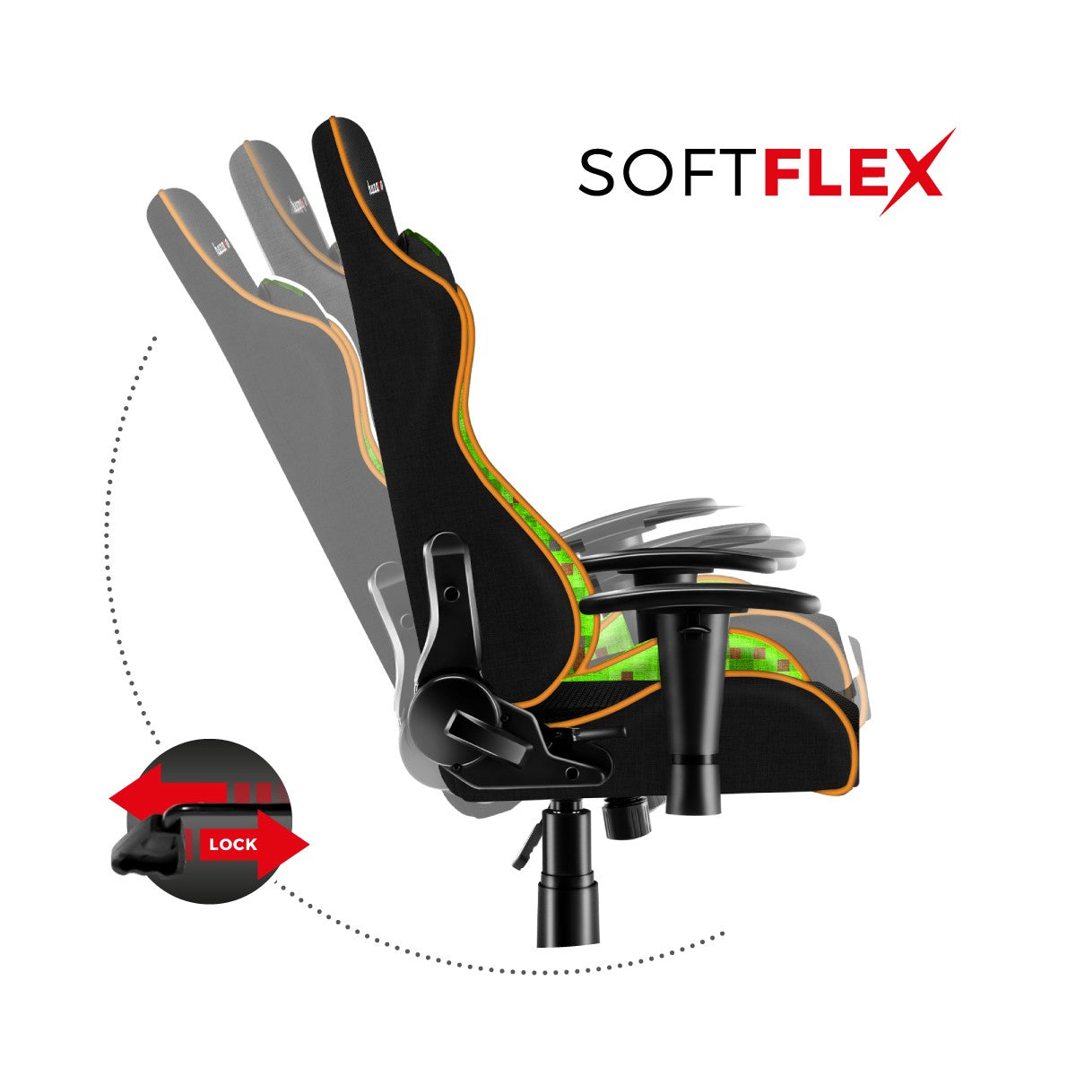OUTLET Fotel Gamingowy dla dziecka HUZARO RANGER 6.0 Pixel Mesh