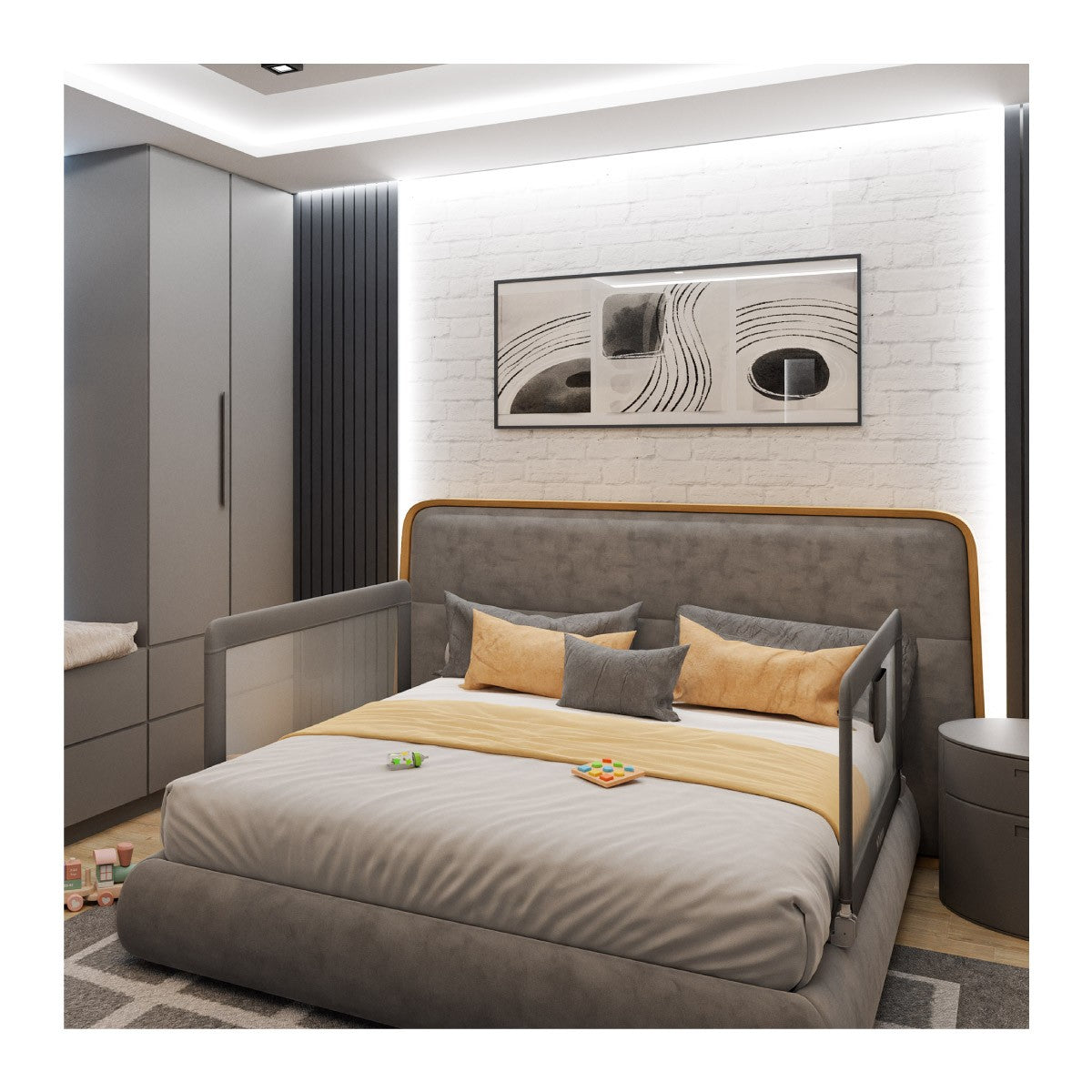 Barierka ochronna do łóżka 150 cm Tulano Cover 15