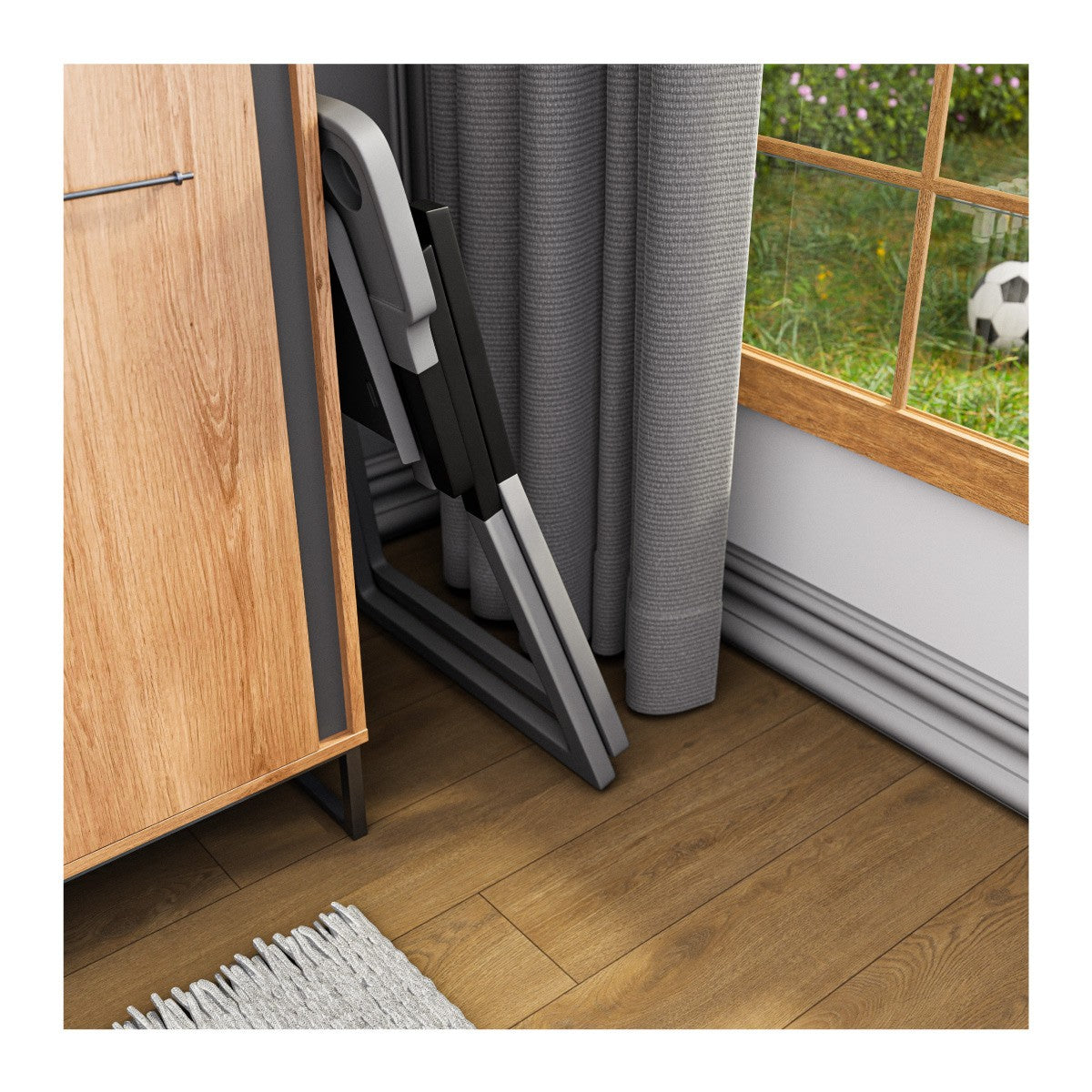 Krzesełko do karmienia plastikowe Tulano Morsel 25 Grey Black