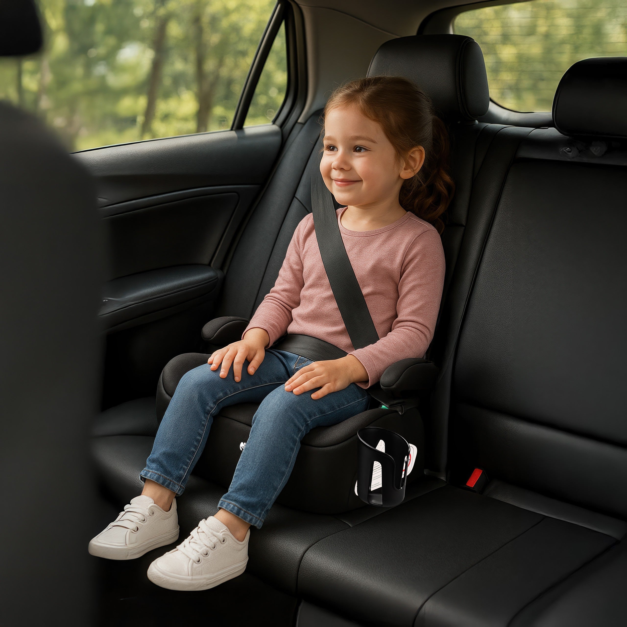 OUTLET Fotelik samochodowy podstawka Tulano Cabby 20 Black 125-150cm I-Size