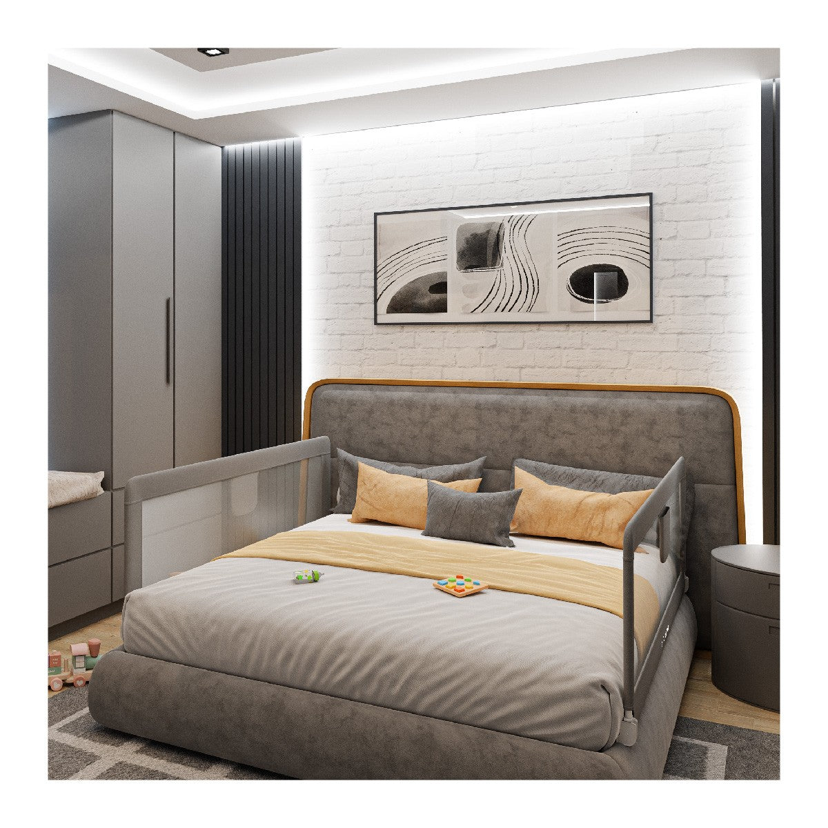 Barierka ochronna do łóżka 200 cm Tulano Cover 20