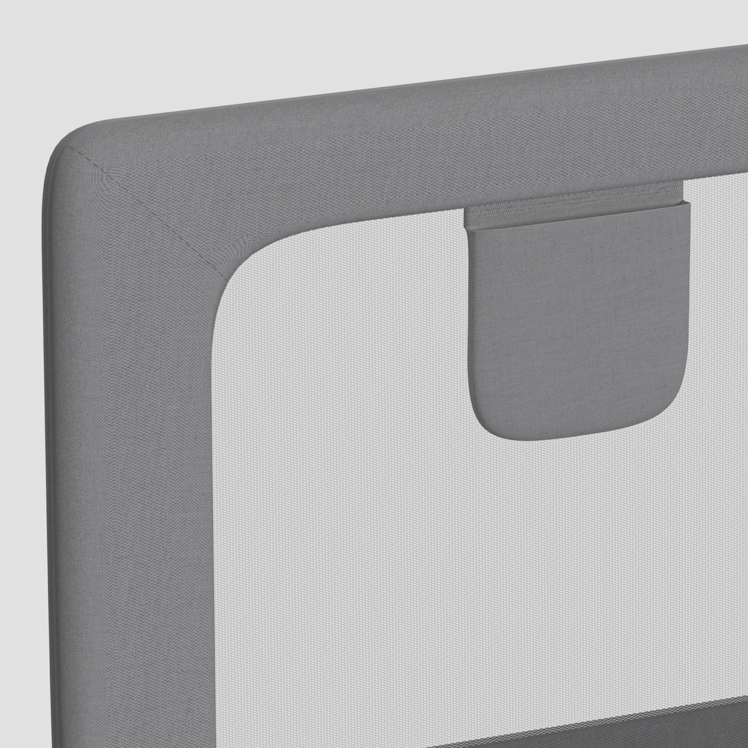 OUTLET Barierka ochronna do łóżka 150cm Tulano Cover 25 Grey