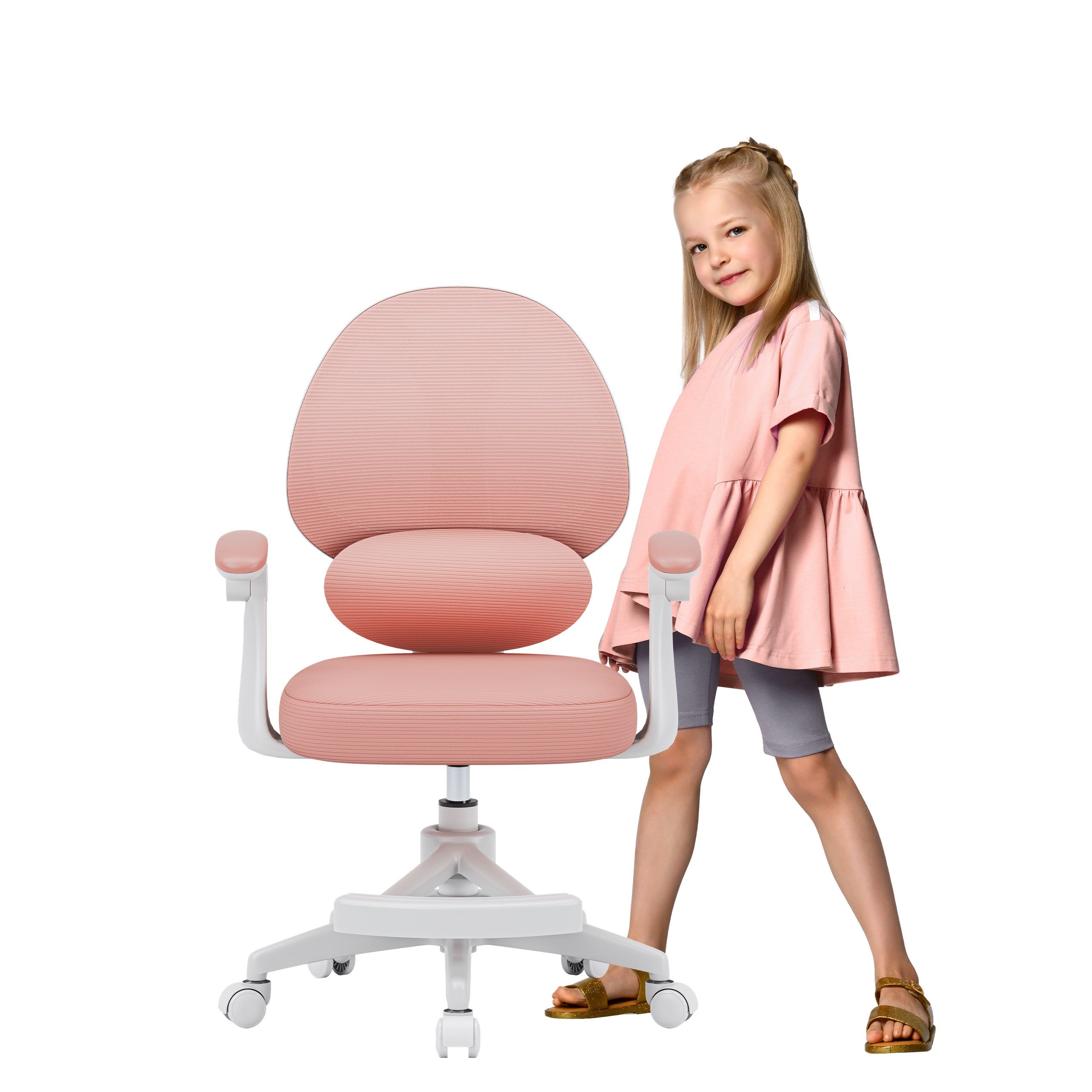 OUTLET Fotel regulowany dla dziecka Mark Adler Junior 4.5 Pink