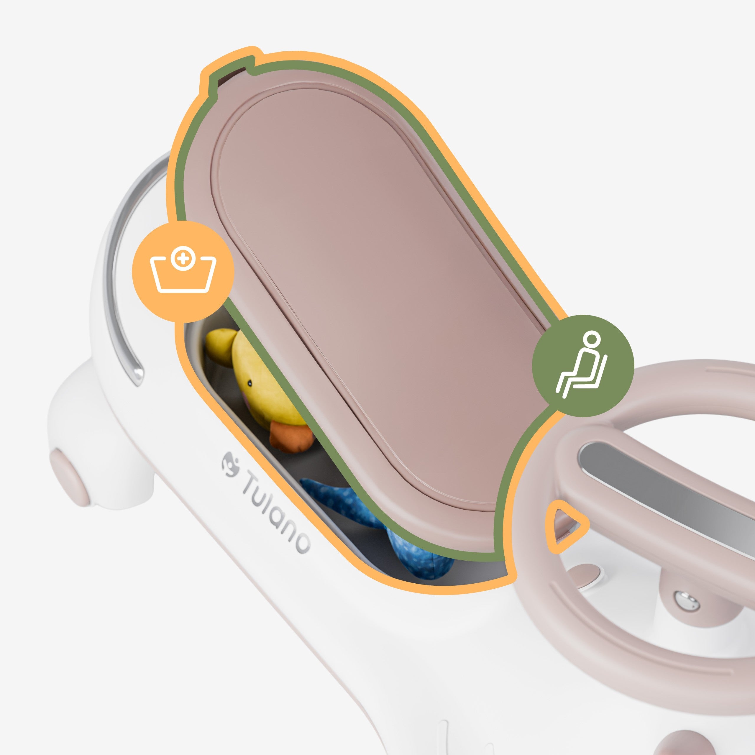 Jeździk dla dzieci grawitacyjny LED Tulano Focus 45 Grey