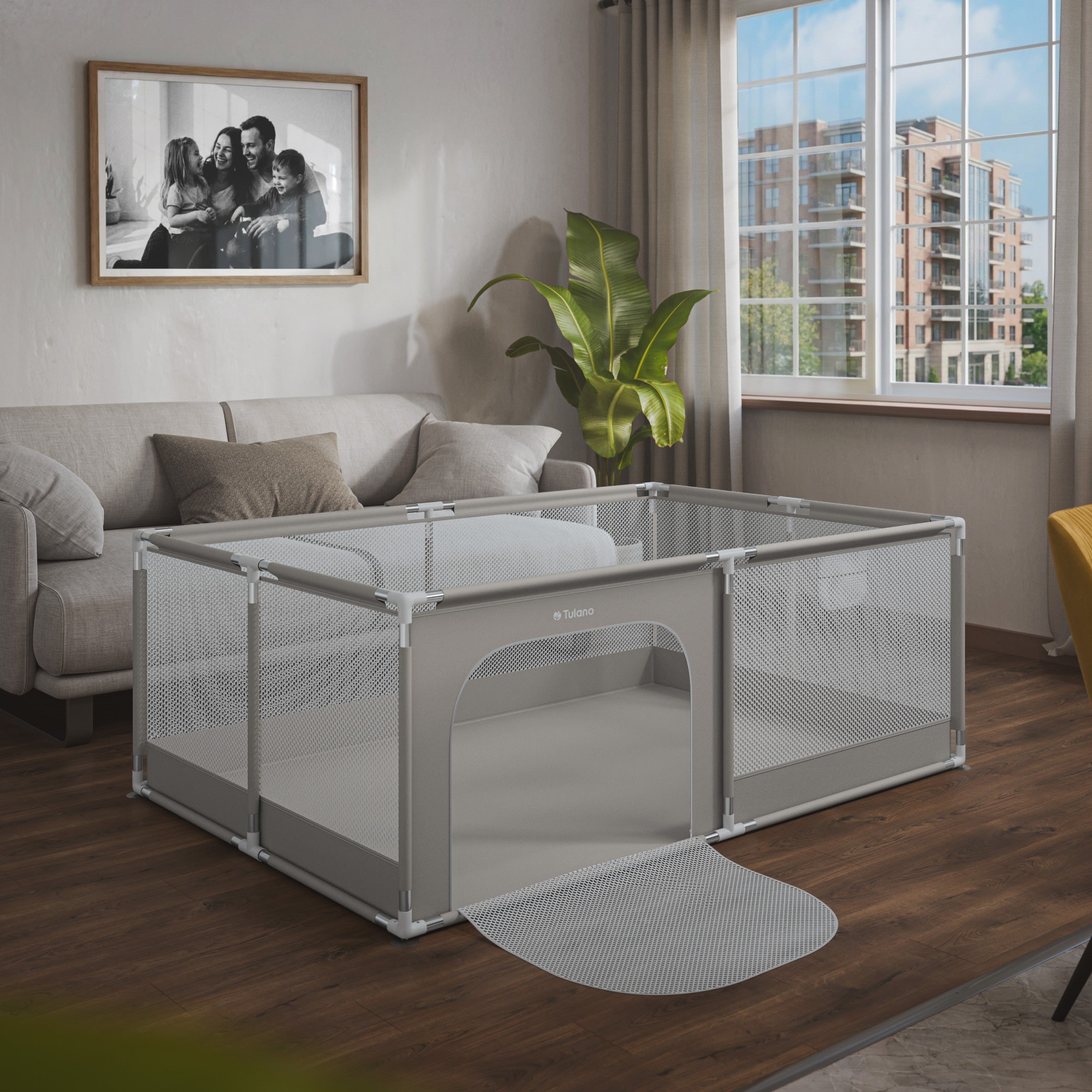 OUTLET Kojec dziecięcy Tulano Cozy 22 Grey - 180 cm