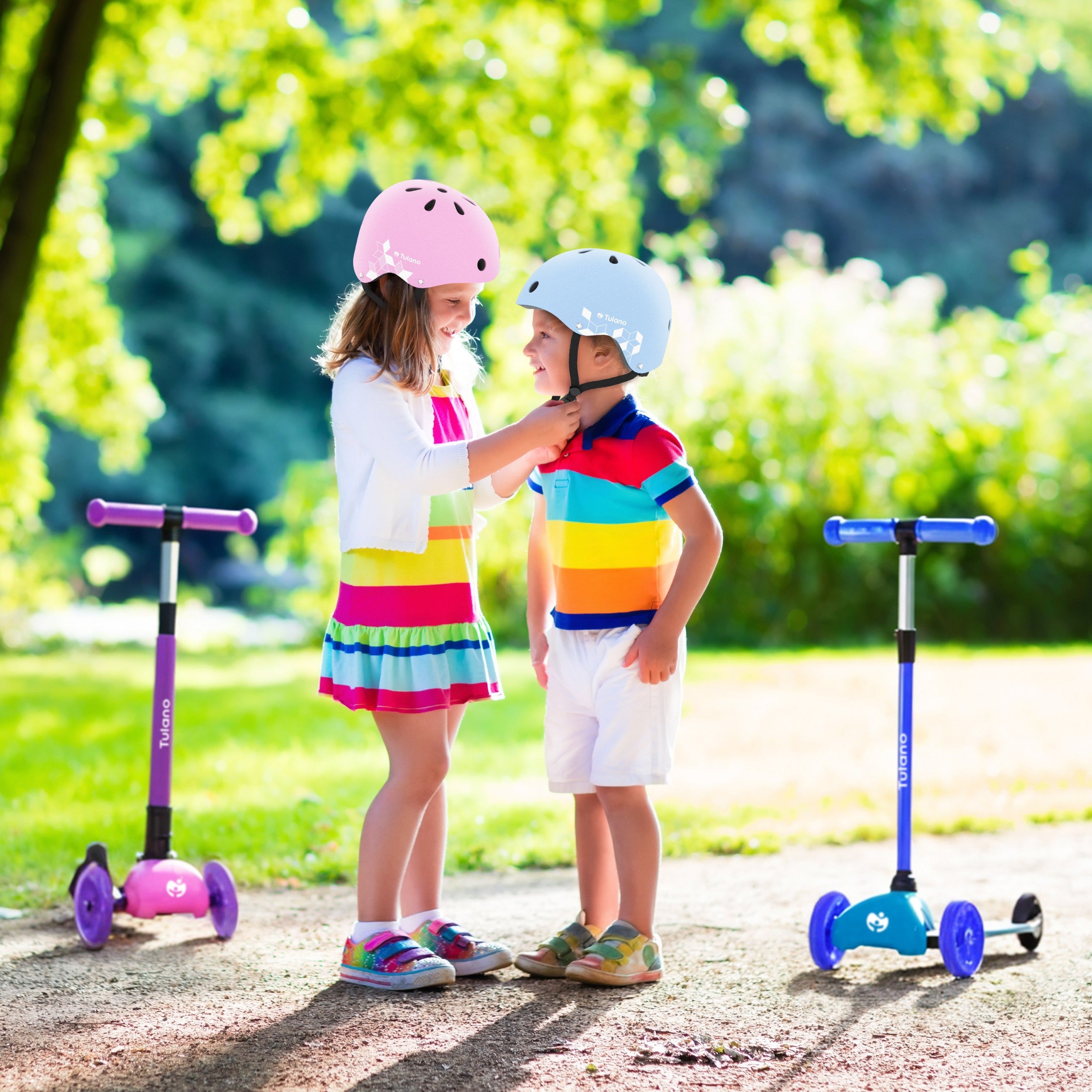 Kask dziecięcy Tulano Turtle 35 Pink