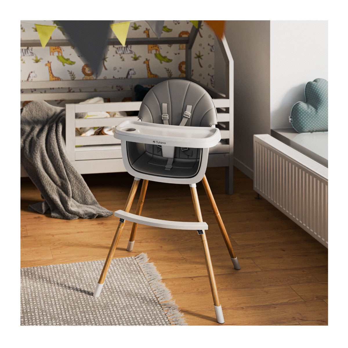 OUTLET Krzesełko do karmienia Tulano Morsel Grey