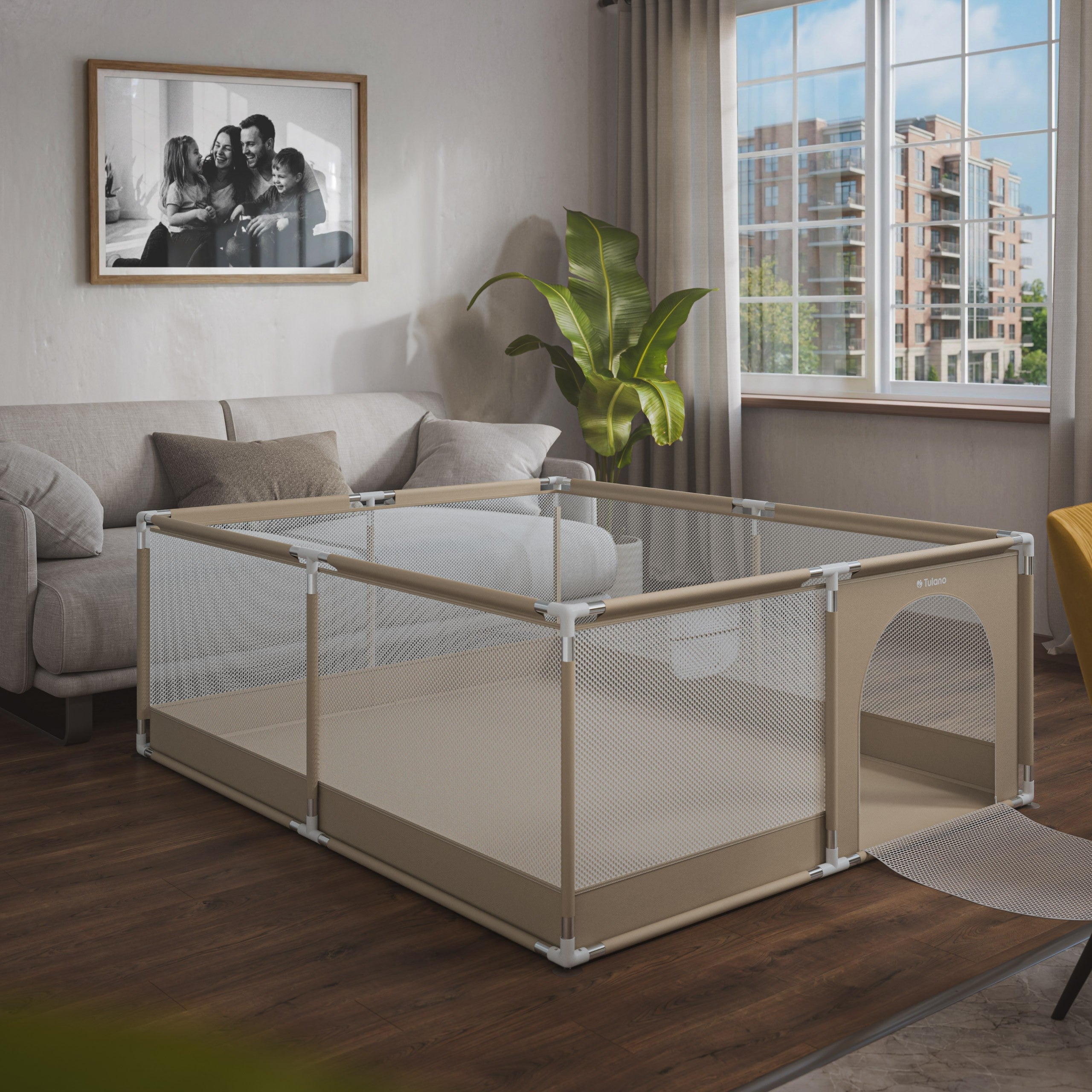 OUTLET Kojec dziecięcy Tulano Cozy 25 Beige - 150 cm