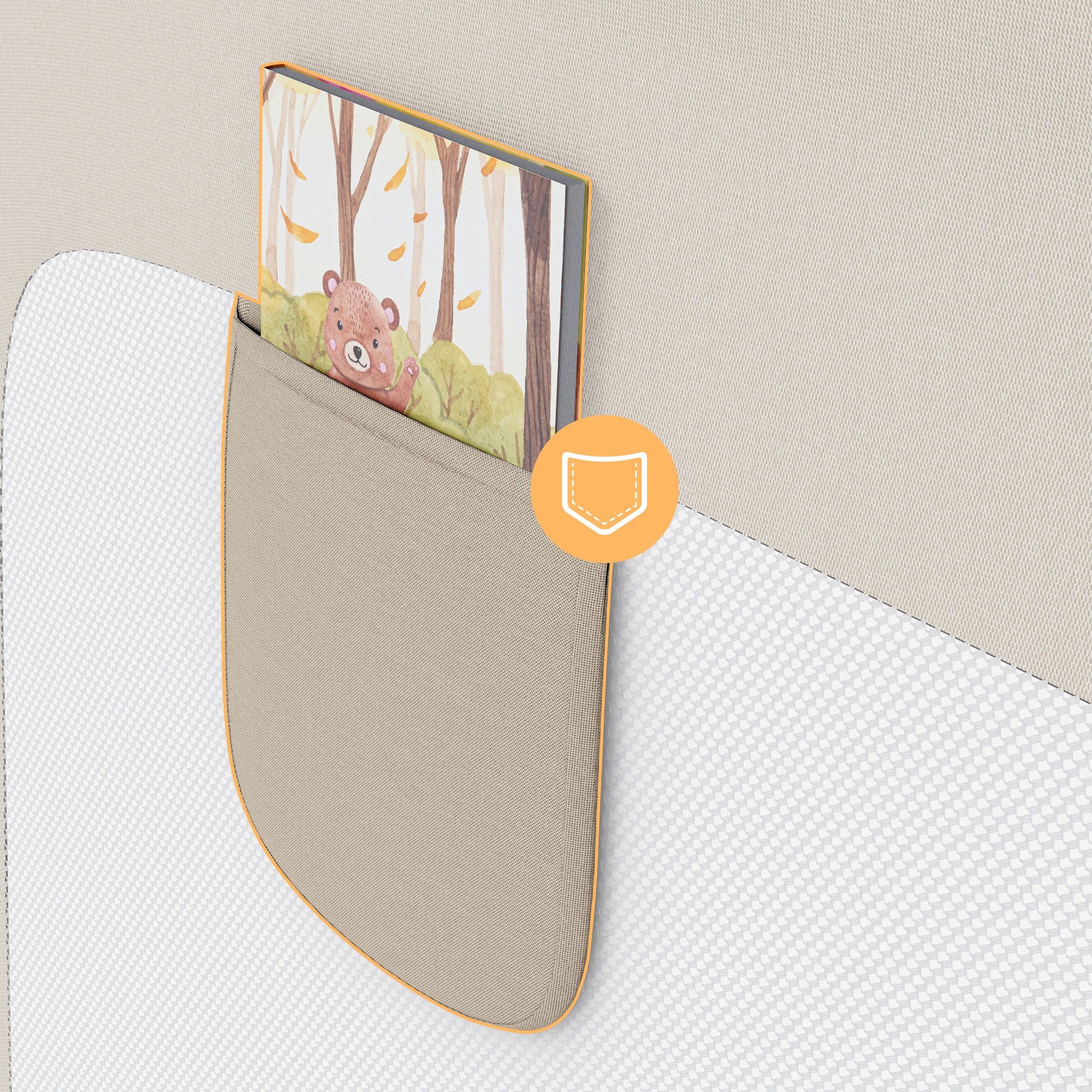 Barierka ochronna do łóżko 200cm Tulano Cover 30 Beige