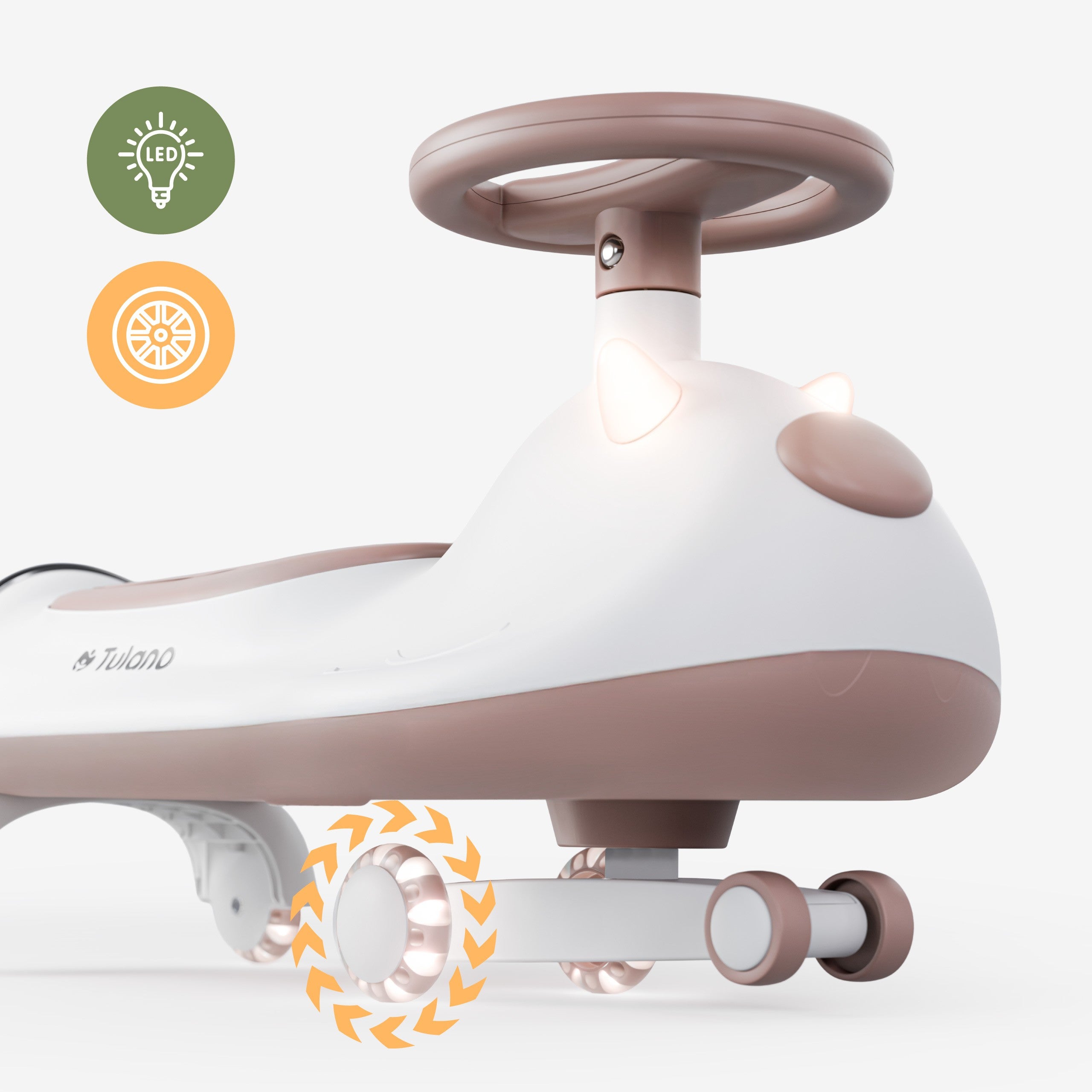 Jeździk dla dzieci grawitacyjny LED Tulano Focus 45 Grey