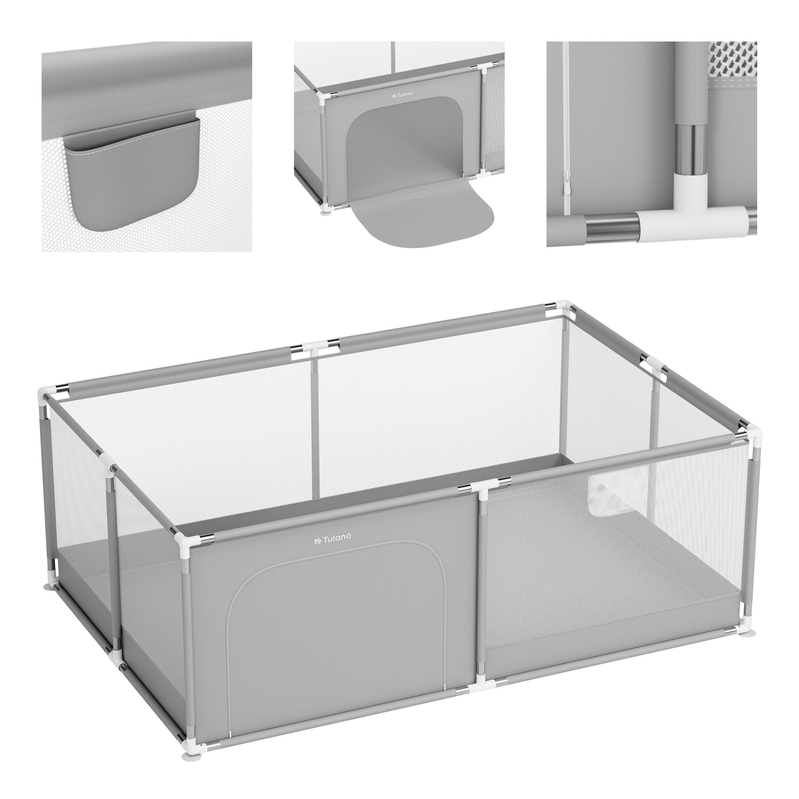 OUTLET Kojec dziecięcy Tulano Cozy 22 Grey - 180 cm