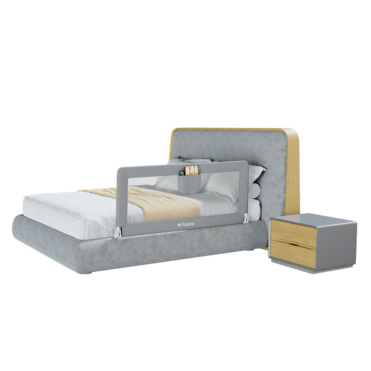 Barierka ochronna do łóżka 150 cm Tulano Cover 15