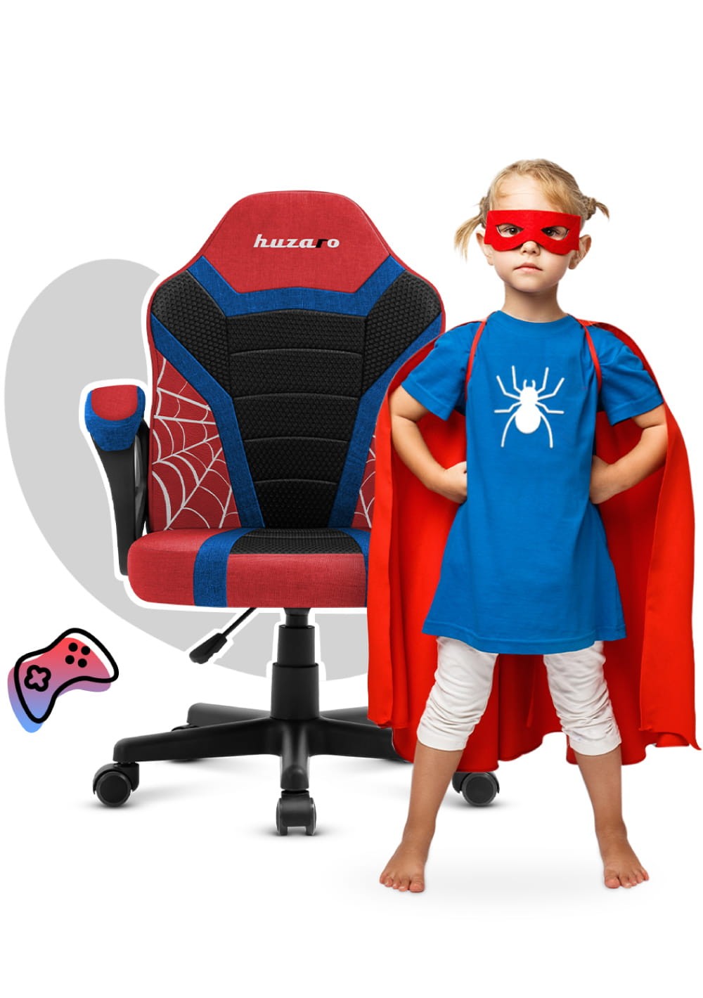 OUTLET Fotel Gamingowy dla dziecka Huzaro Ranger 1.0 Spider Mesh