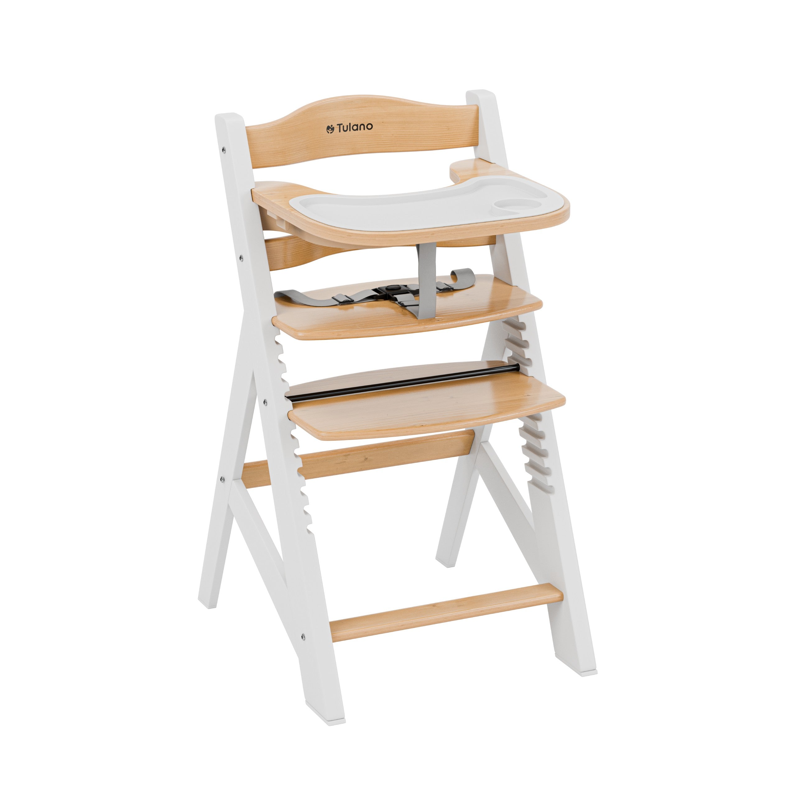 OUTLET Krzesełko do karmienia drewniane Tulano Morsel 40 White-Natural
