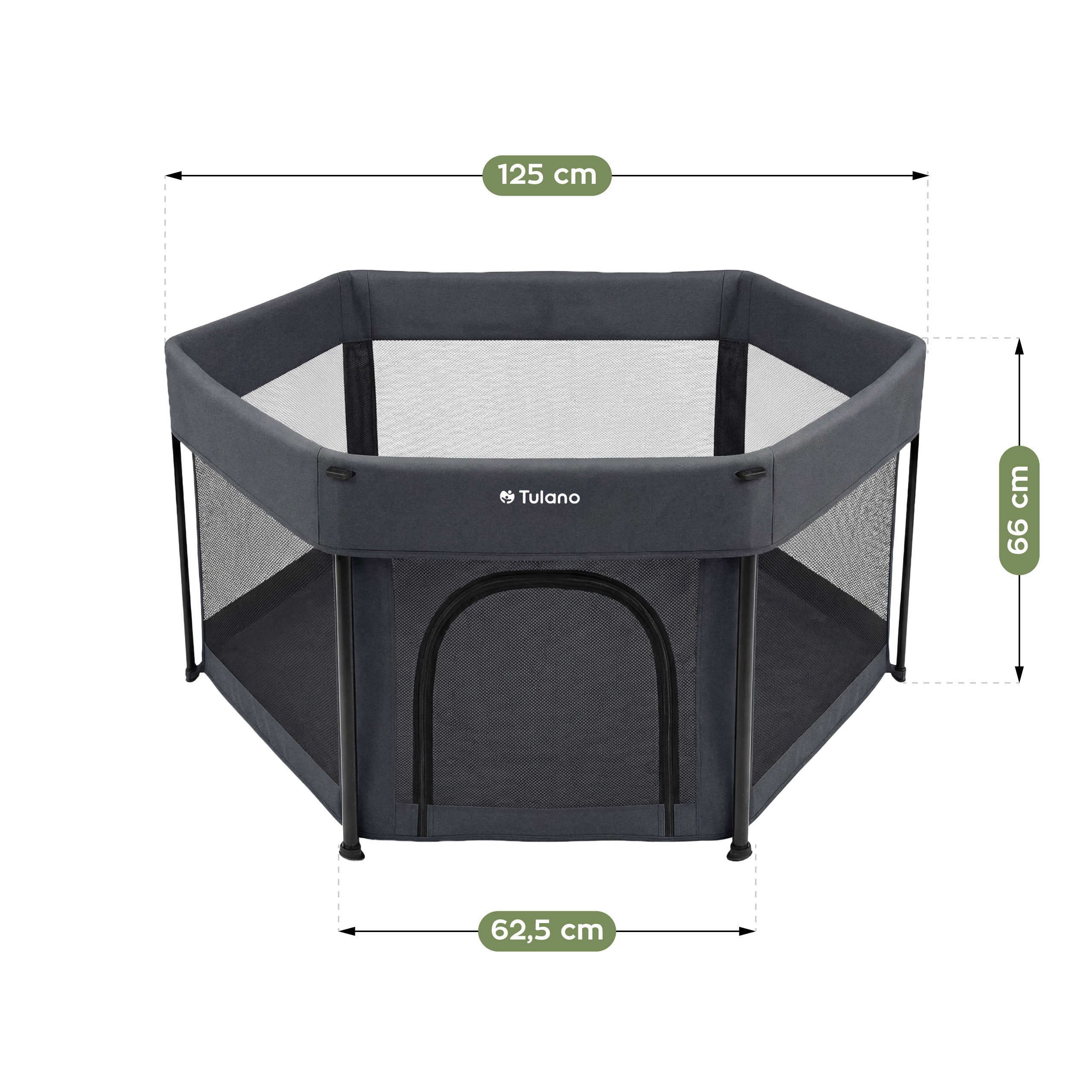 OUTLET Kojec dla dziecka składany Tulano Cozy 30 Graphite