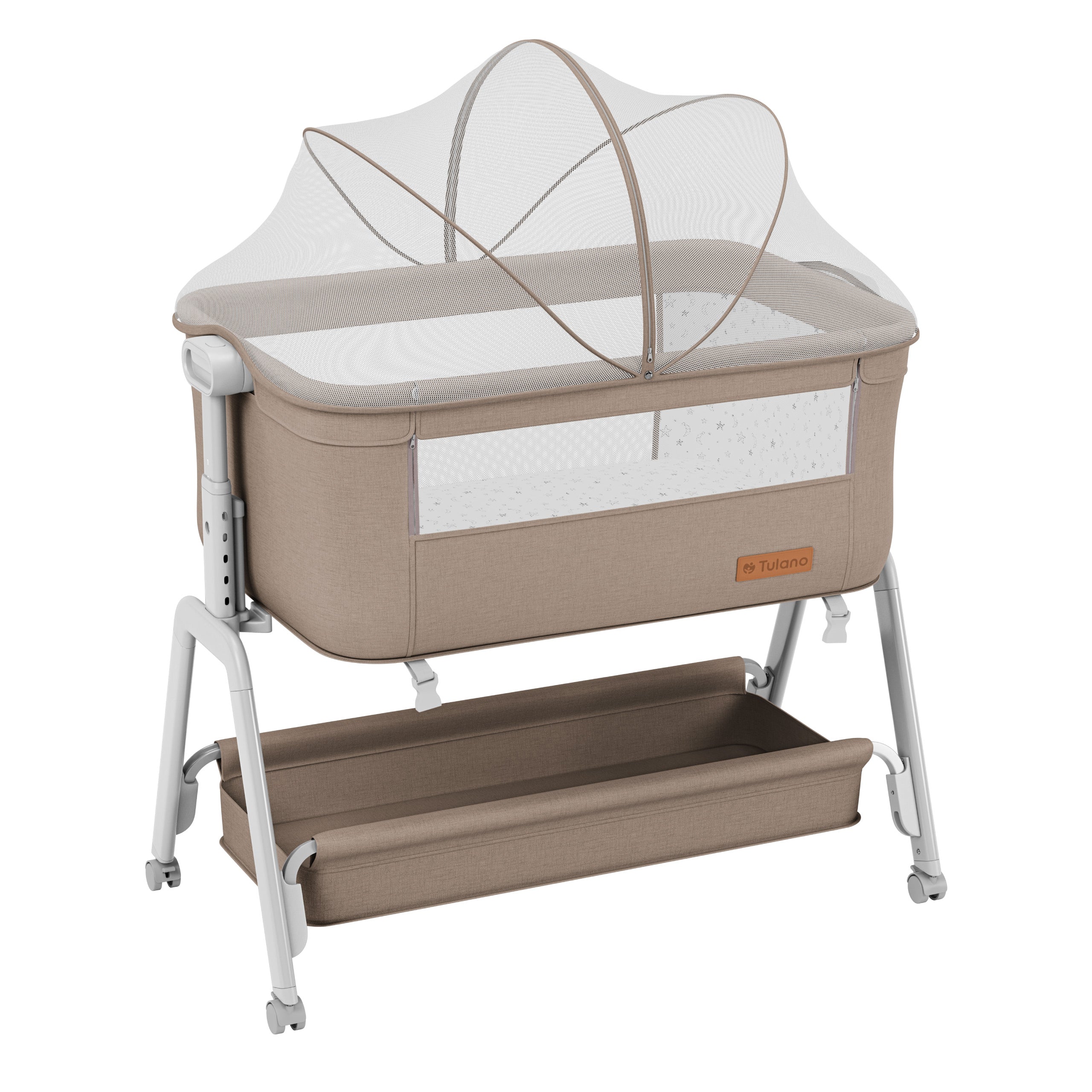 Łóżeczko dostawne 3w1 Tulano Dream 50 Taupe
