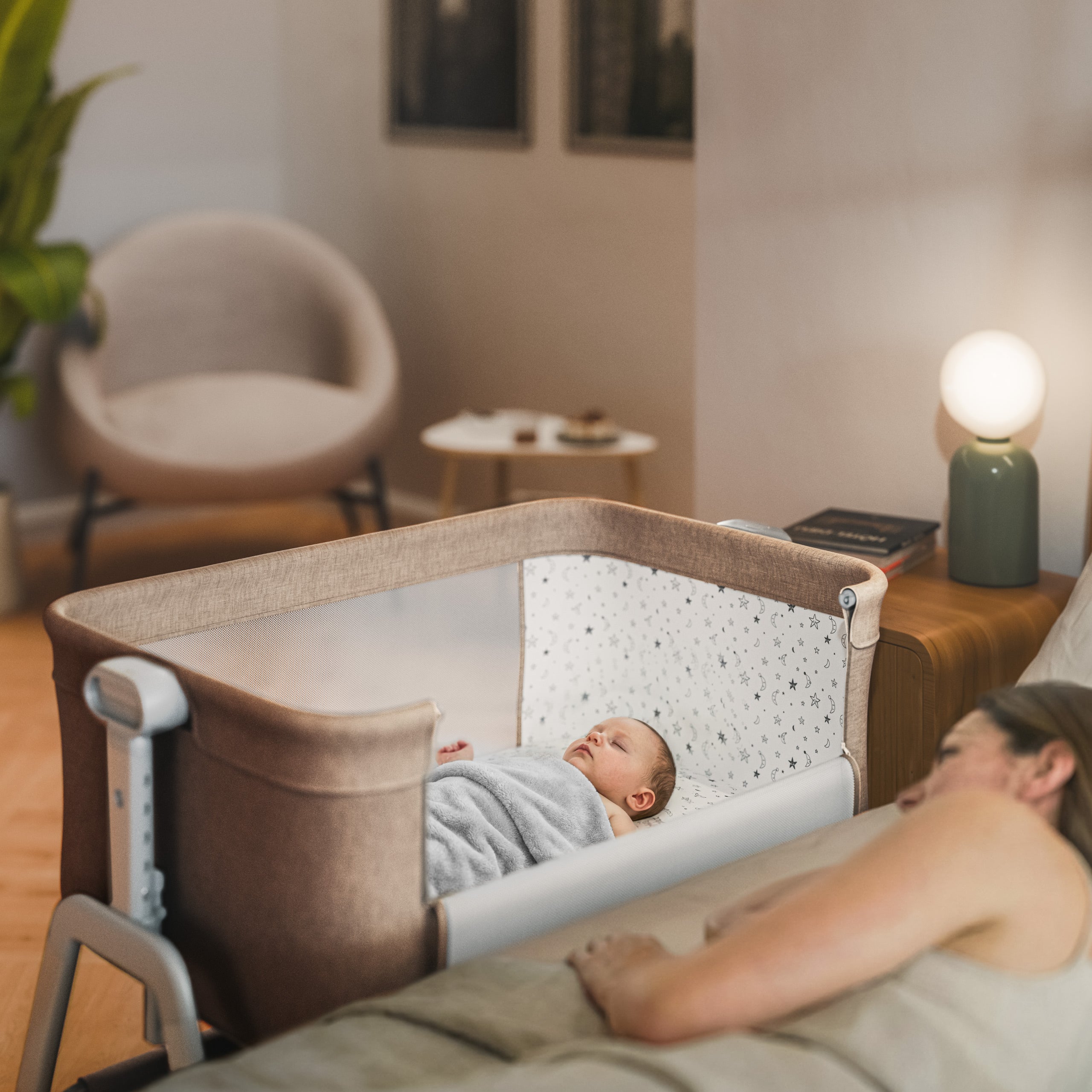 Łóżeczko dostawne 3w1 Tulano Dream 50 Taupe