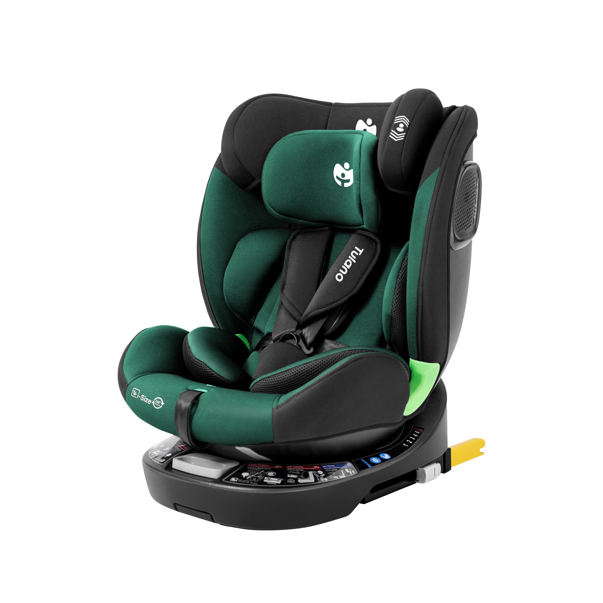 Fotelik samochodowy obrotowy Tulano Loom 35 Black Green