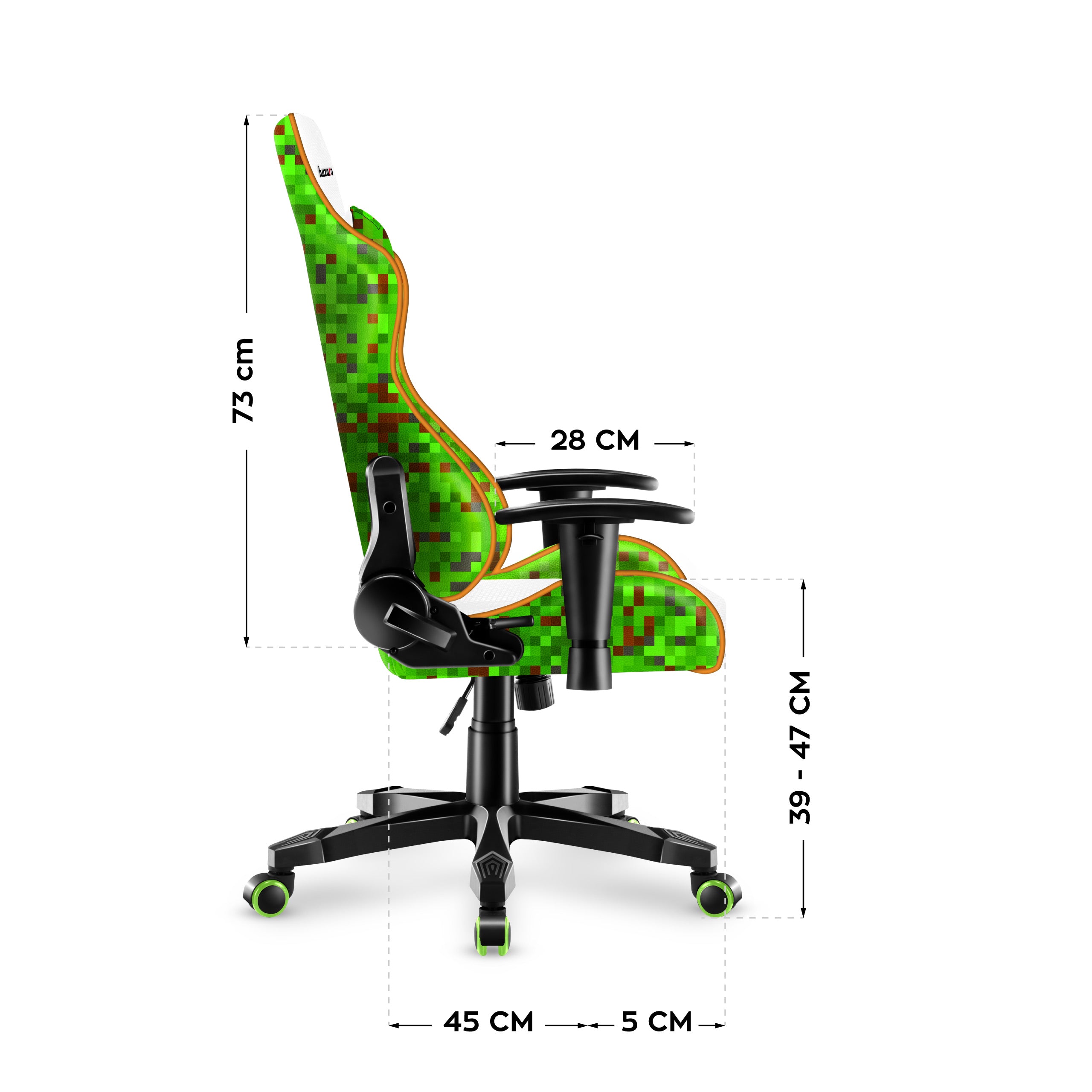 Fotel gamingowy dla dziecka Huzaro Ranger 6.0 Pixel White