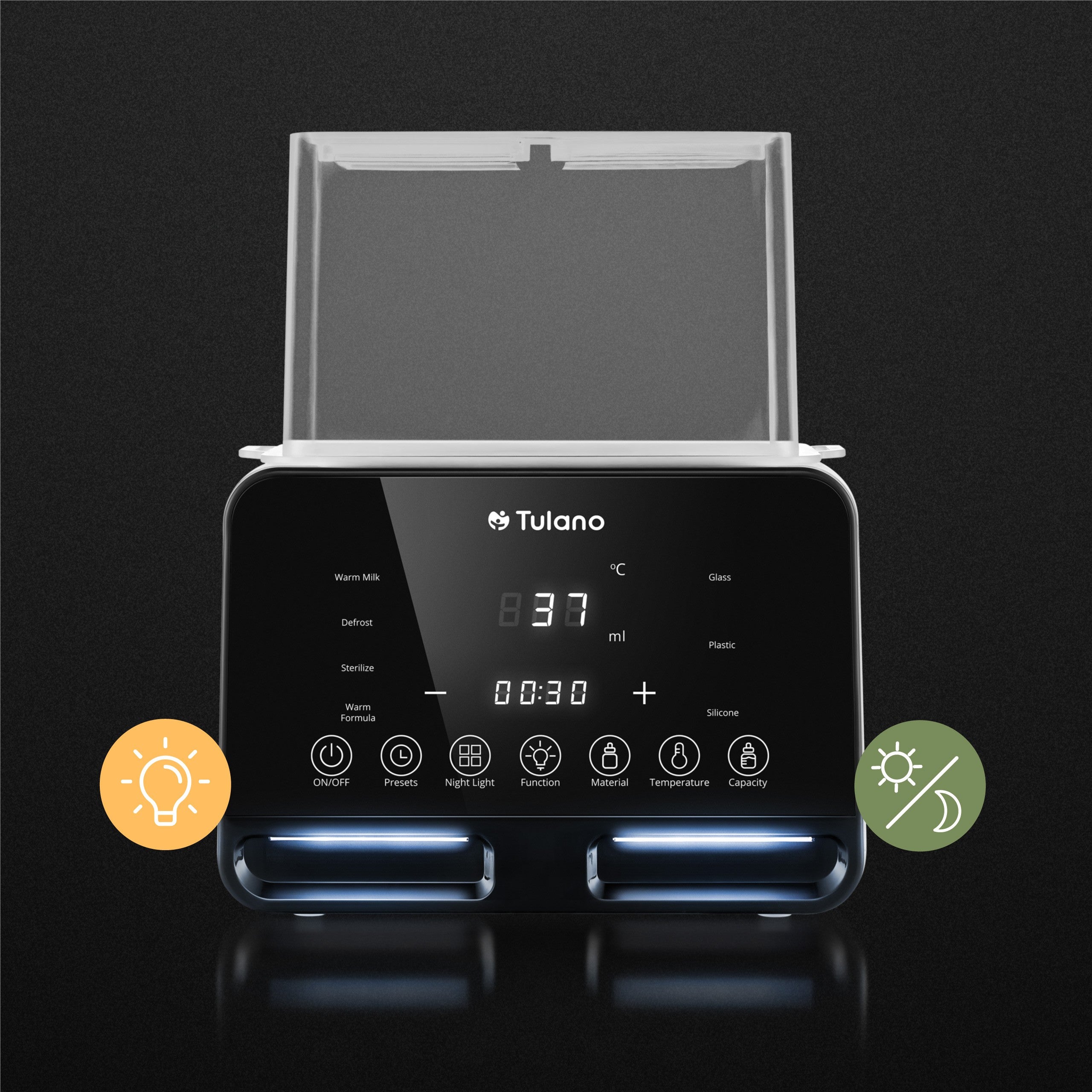 Podwójny podgrzewacz i sterylizator do butelek Tulano Ellie 45