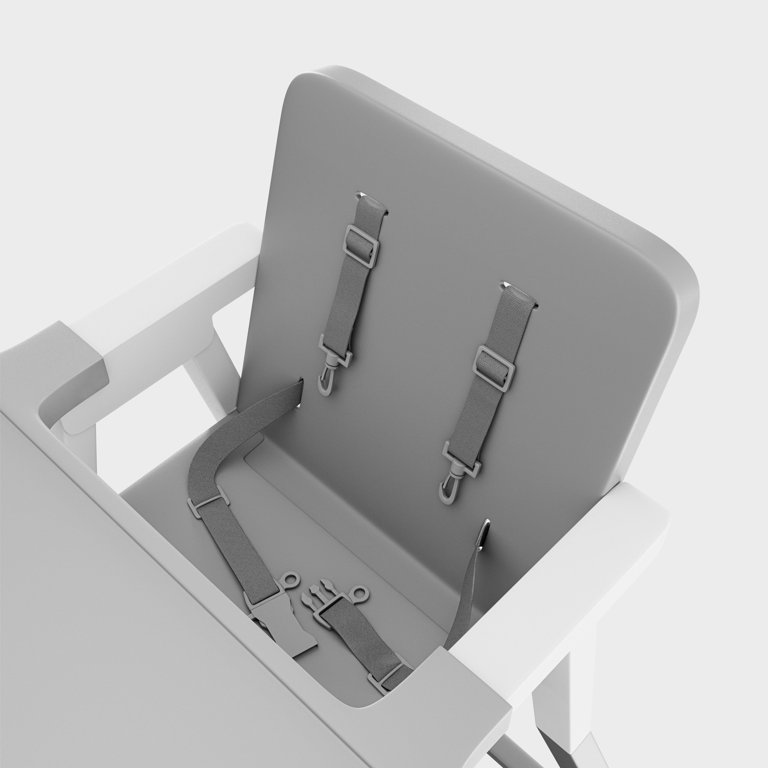 OUTLET Krzesełko do karmienia plastikowe Tulano Morsel 25 Grey White
