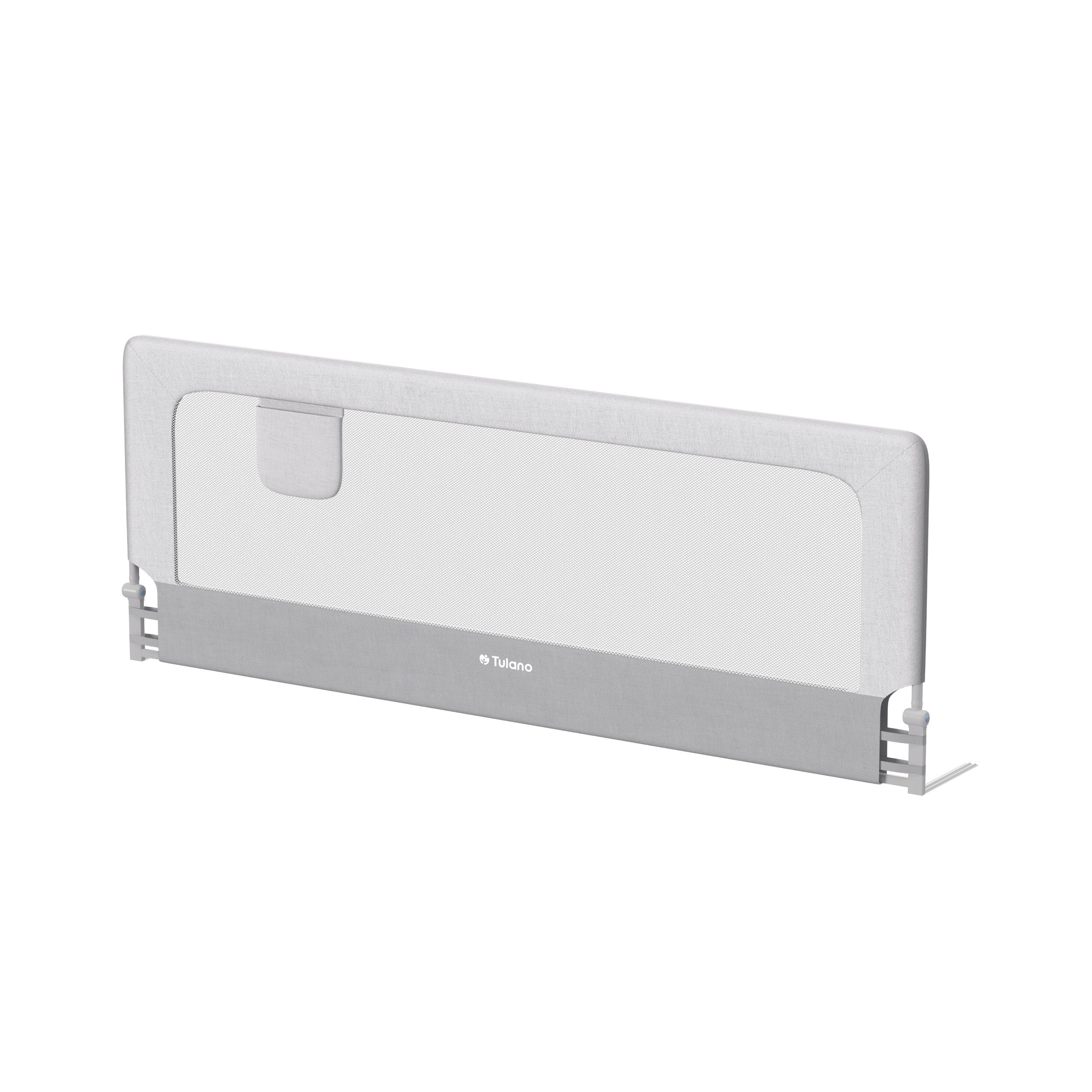 OUTLET Barierka ochronna do łóżko 200cm Tulano Cover 30 White-Grey