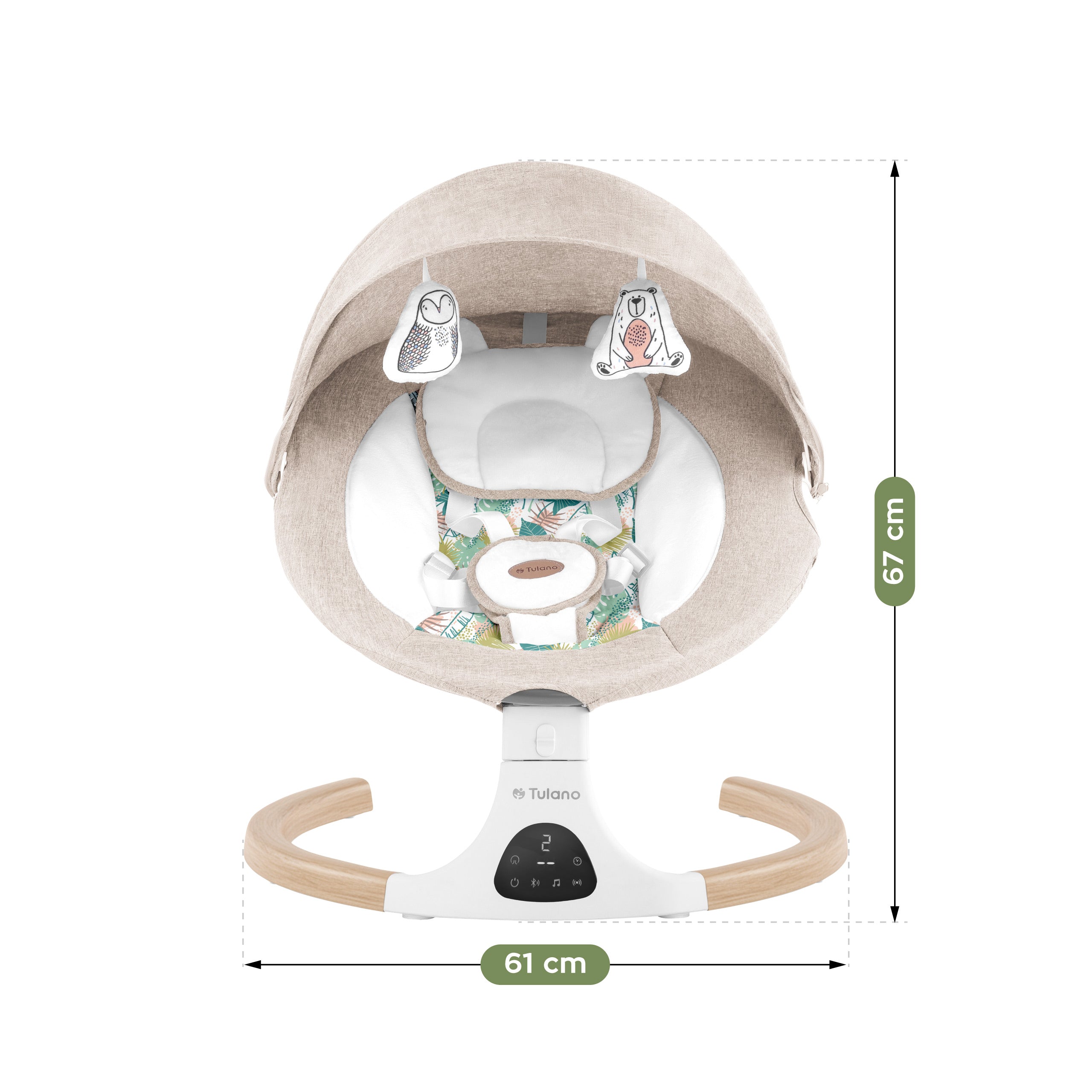 OUTLET Bujaczek leżaczek elektroniczny Tulano Astrid 35 Beige