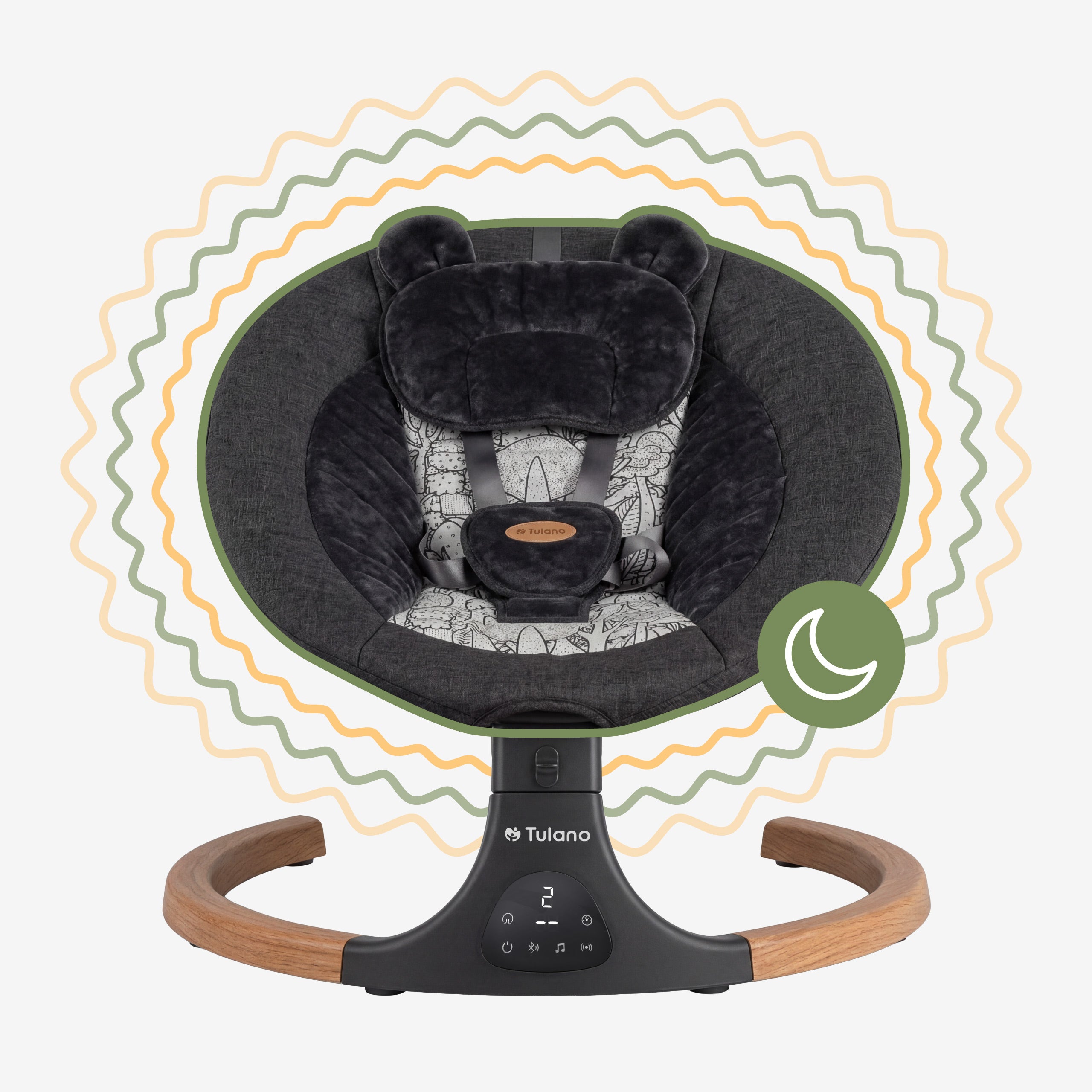 Bujaczek leżaczek elektroniczny Tulano Astrid 35 Graphite