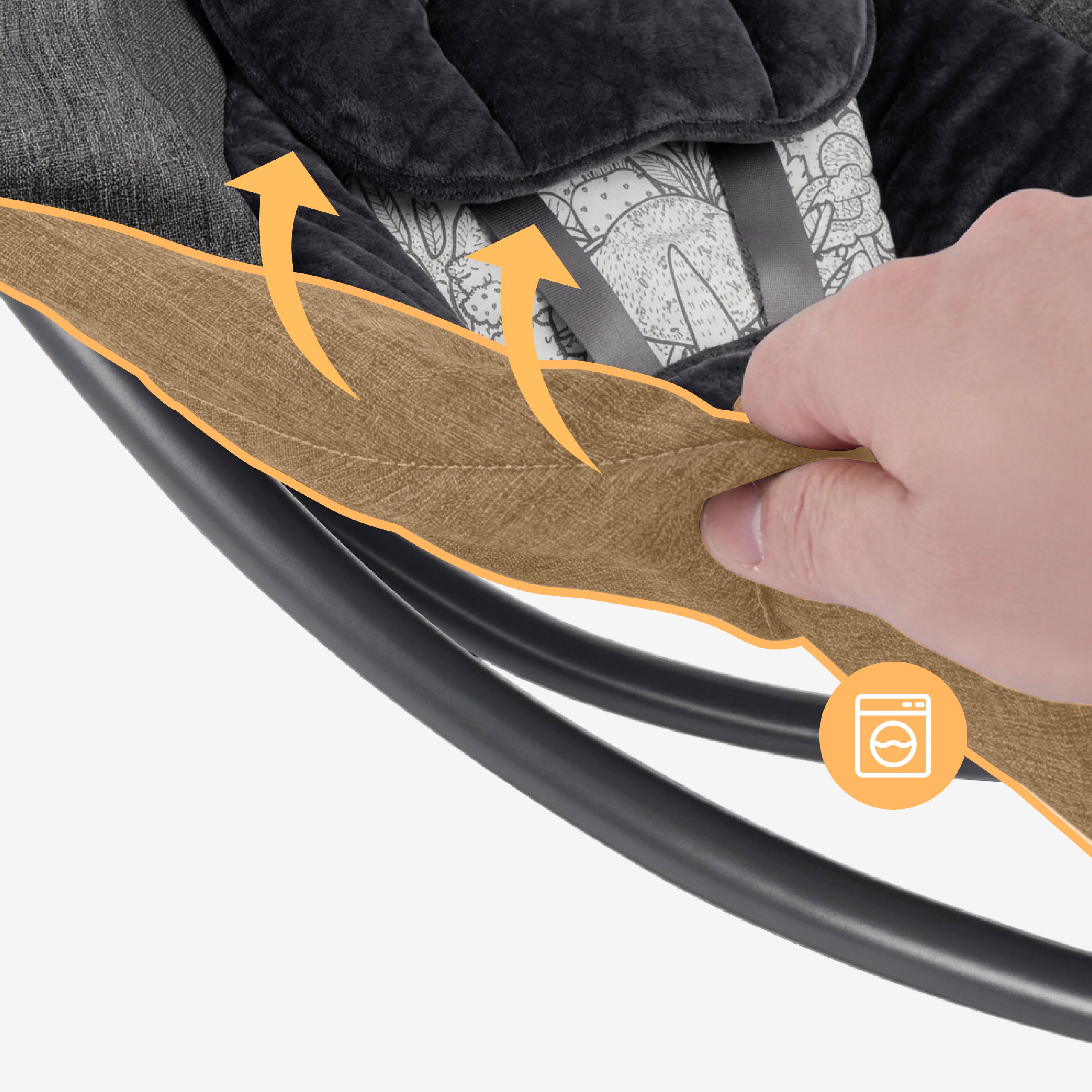 Bujaczek leżaczek elektroniczny Tulano Astrid 35 Graphite